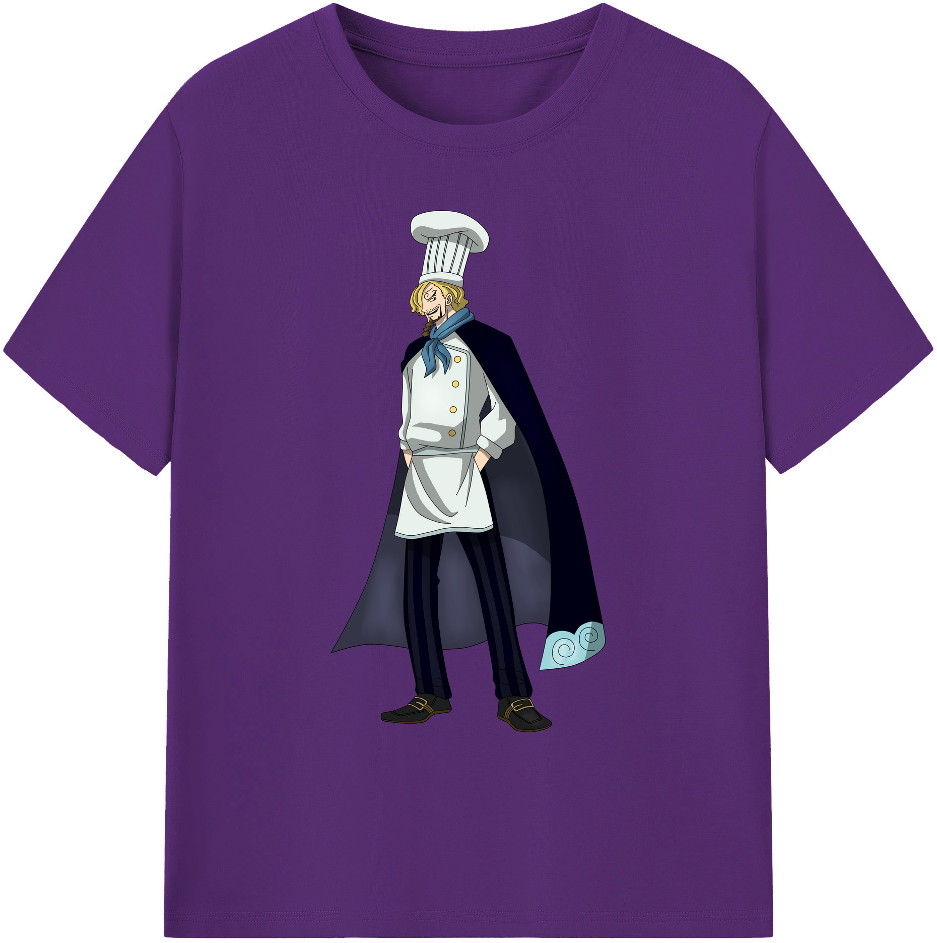 （画像用） ワンピース サンジ ONE PIECE Sanji 綿100％ メンズ半袖Tシャツ｜肌触りやわらか＆通気性