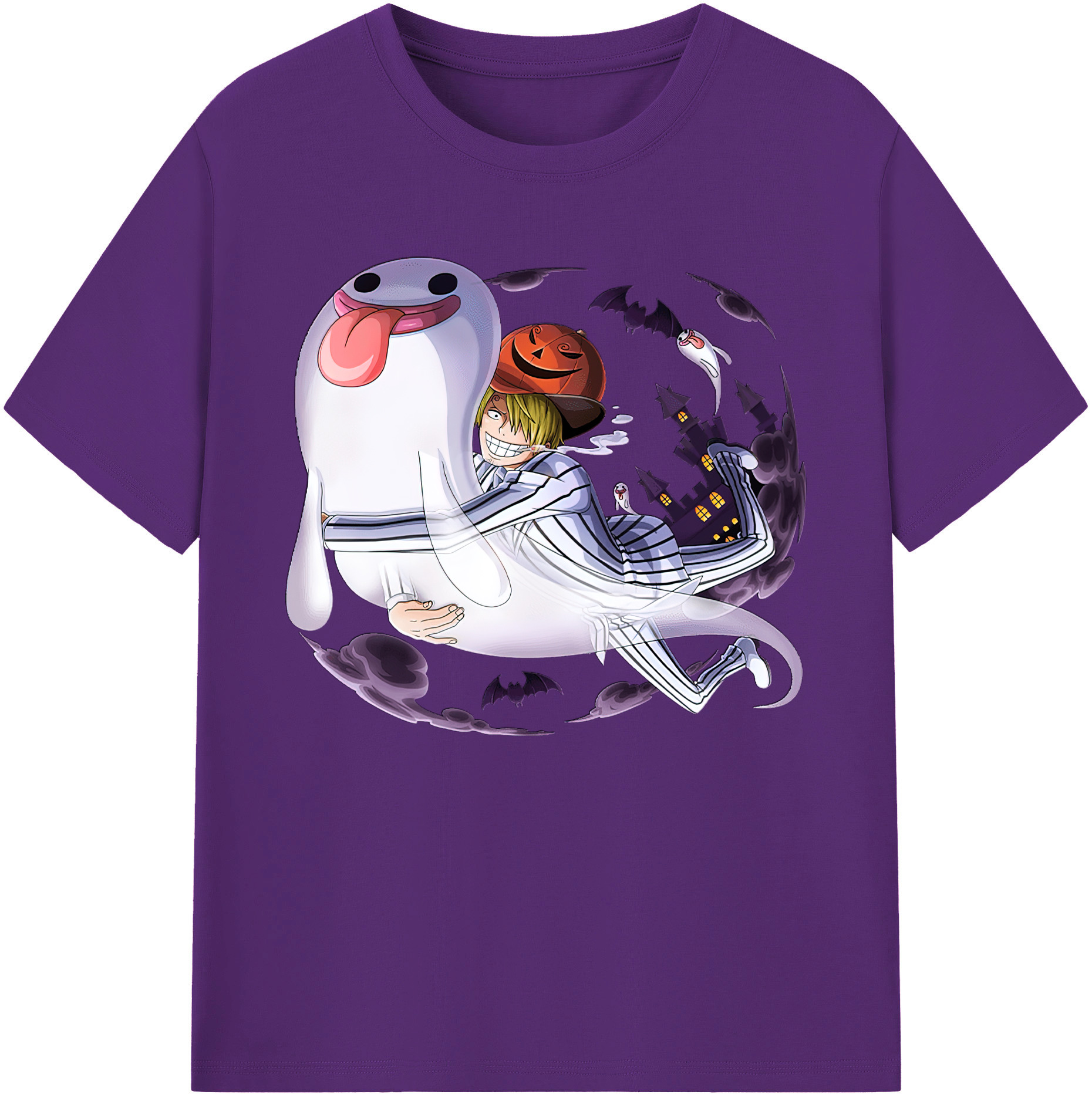 （画像用） ワンピース サンジ ONE PIECE Sanji 綿100％ メンズ半袖Tシャツ｜肌触りやわらか＆通気性