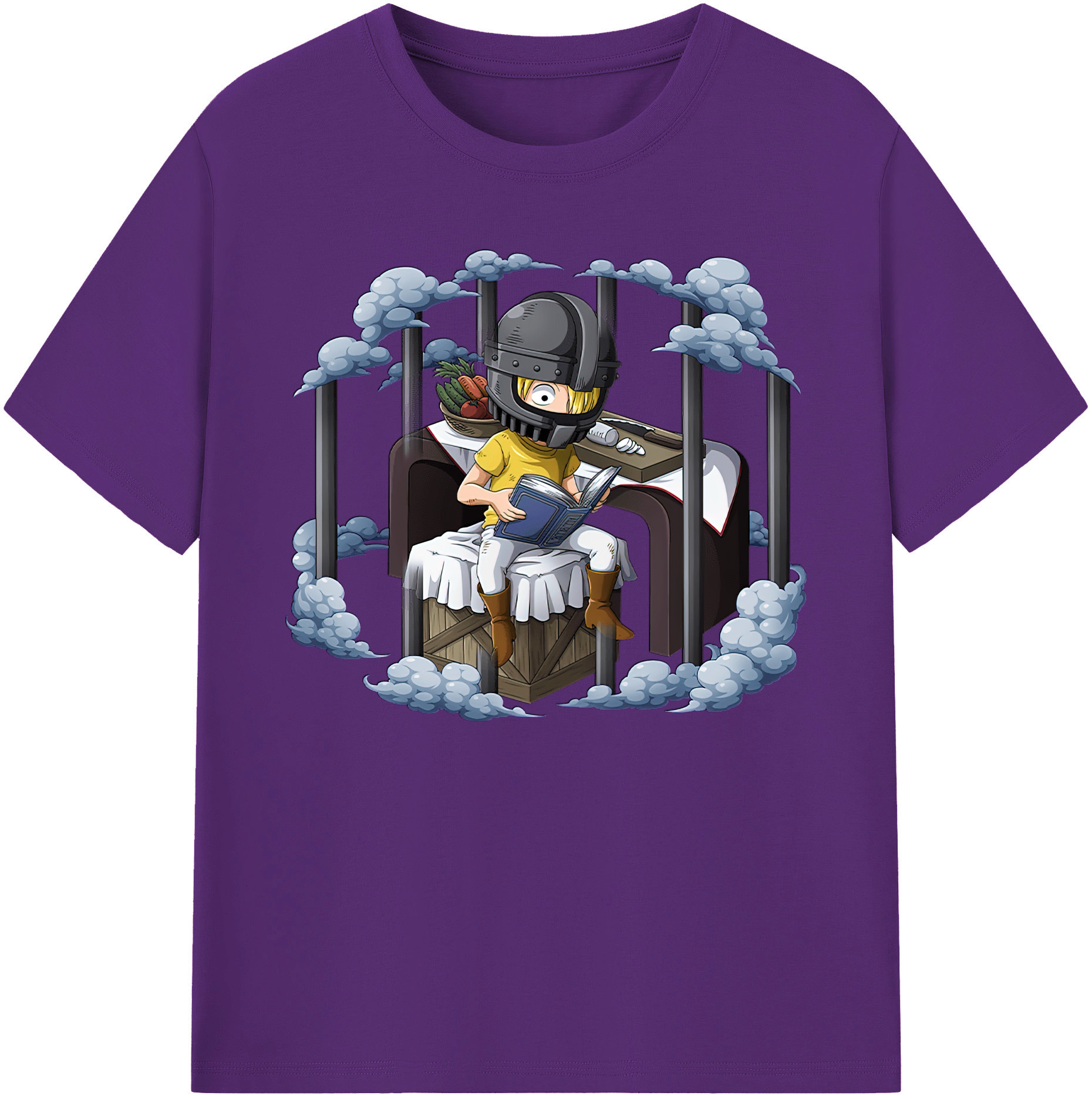 （画像用） ワンピース サンジ ONE PIECE Sanji 綿100％ メンズ半袖Tシャツ｜肌触りやわらか＆通気性