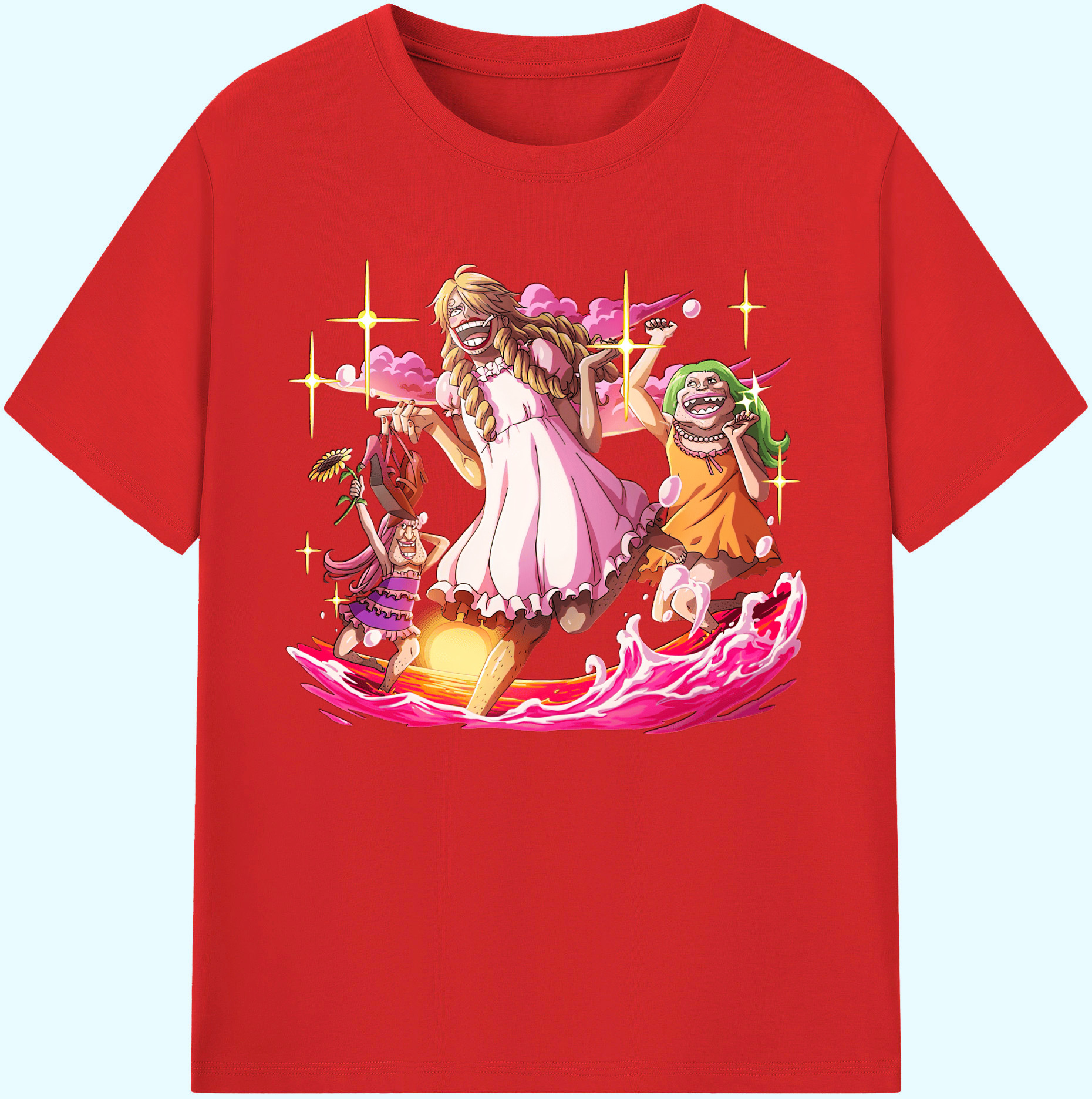 （画像用） ワンピース サンジ ONE PIECE Sanji 綿100％ メンズ半袖Tシャツ｜肌触りやわらか＆通気性