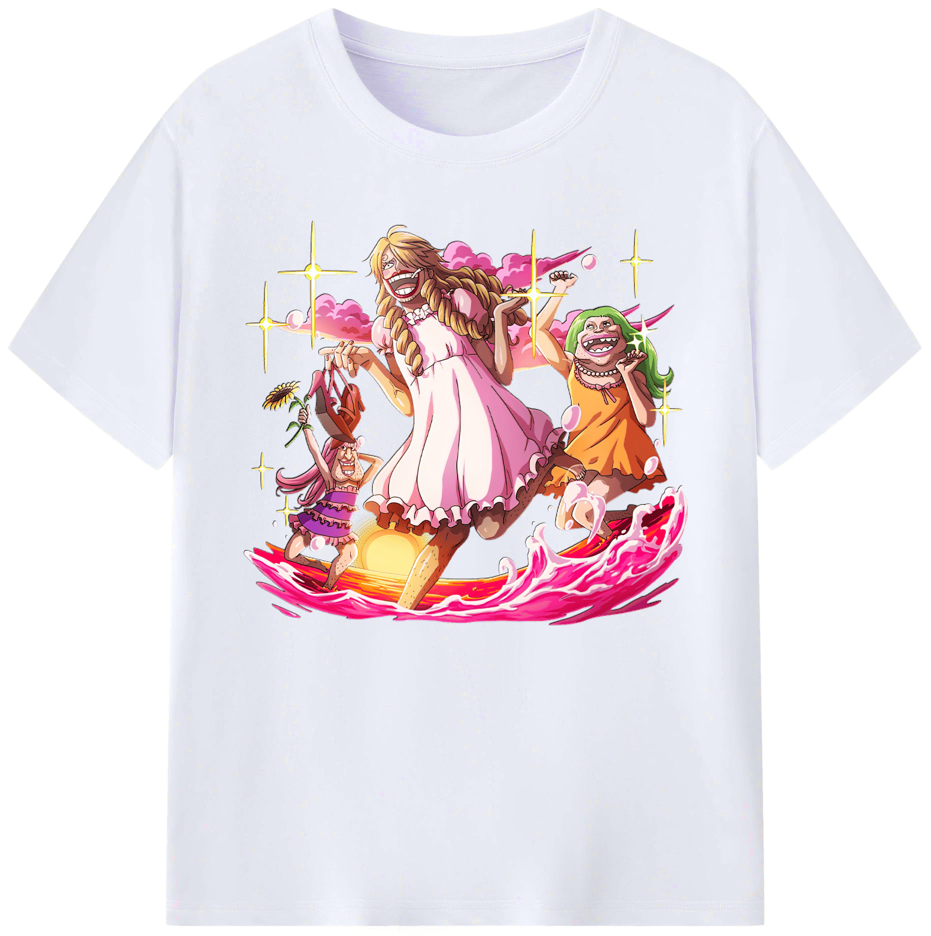 （画像用） ワンピース サンジ ONE PIECE Sanji 綿100％ メンズ半袖Tシャツ｜肌触りやわらか＆通気性