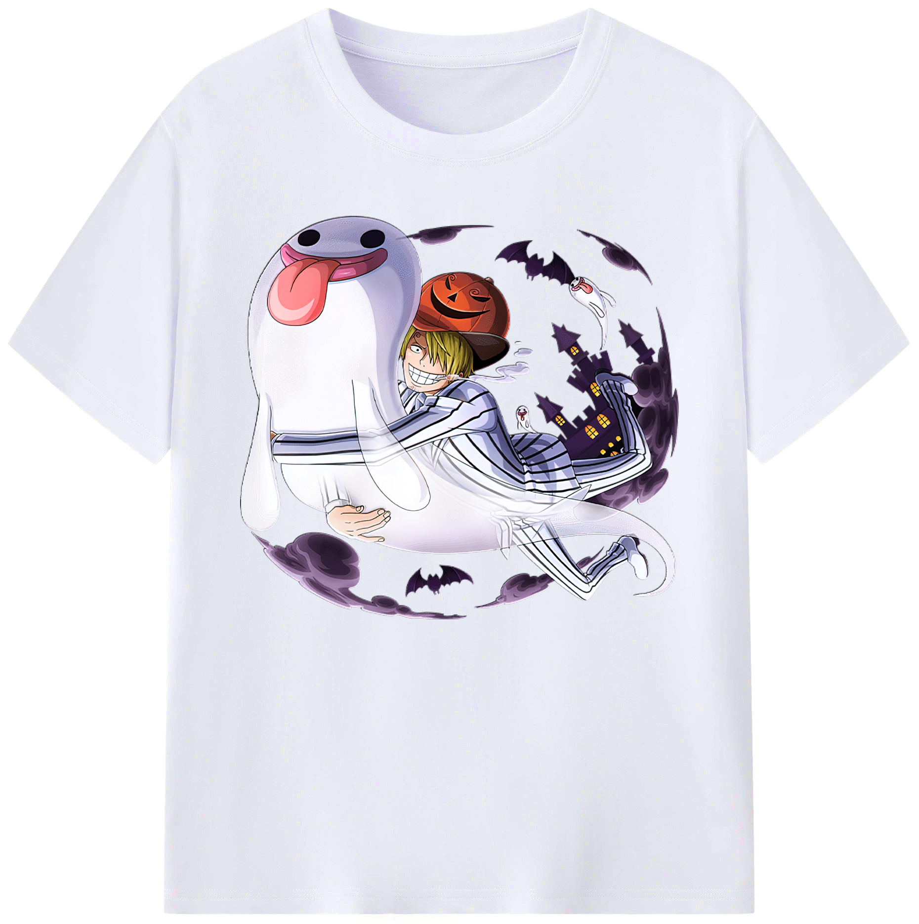 （画像用） ワンピース サンジ ONE PIECE Sanji 綿100％ メンズ半袖Tシャツ｜肌触りやわらか＆通気性