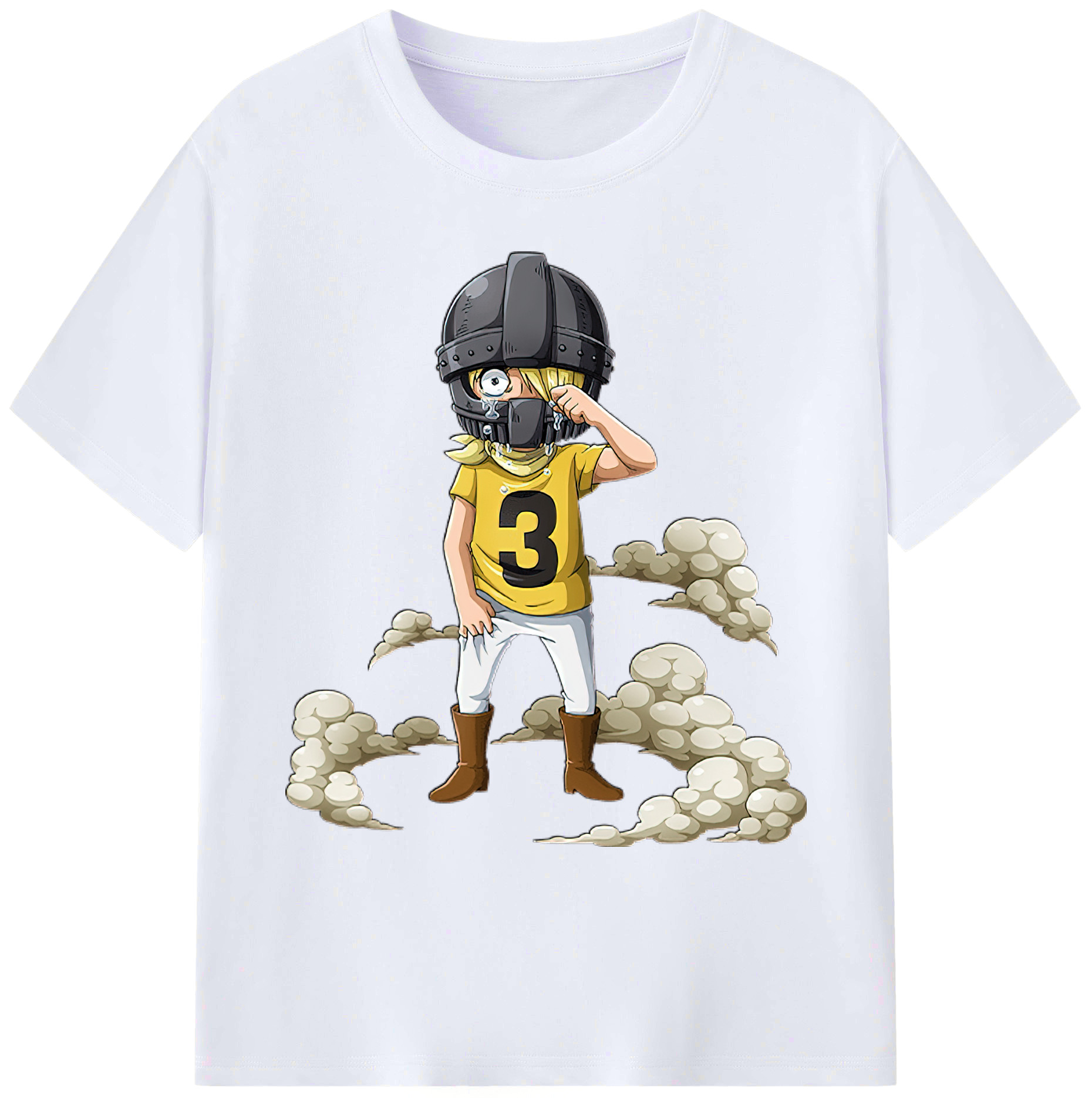 （画像用） ワンピース サンジ ONE PIECE Sanji 綿100％ メンズ半袖Tシャツ｜肌触りやわらか＆通気性