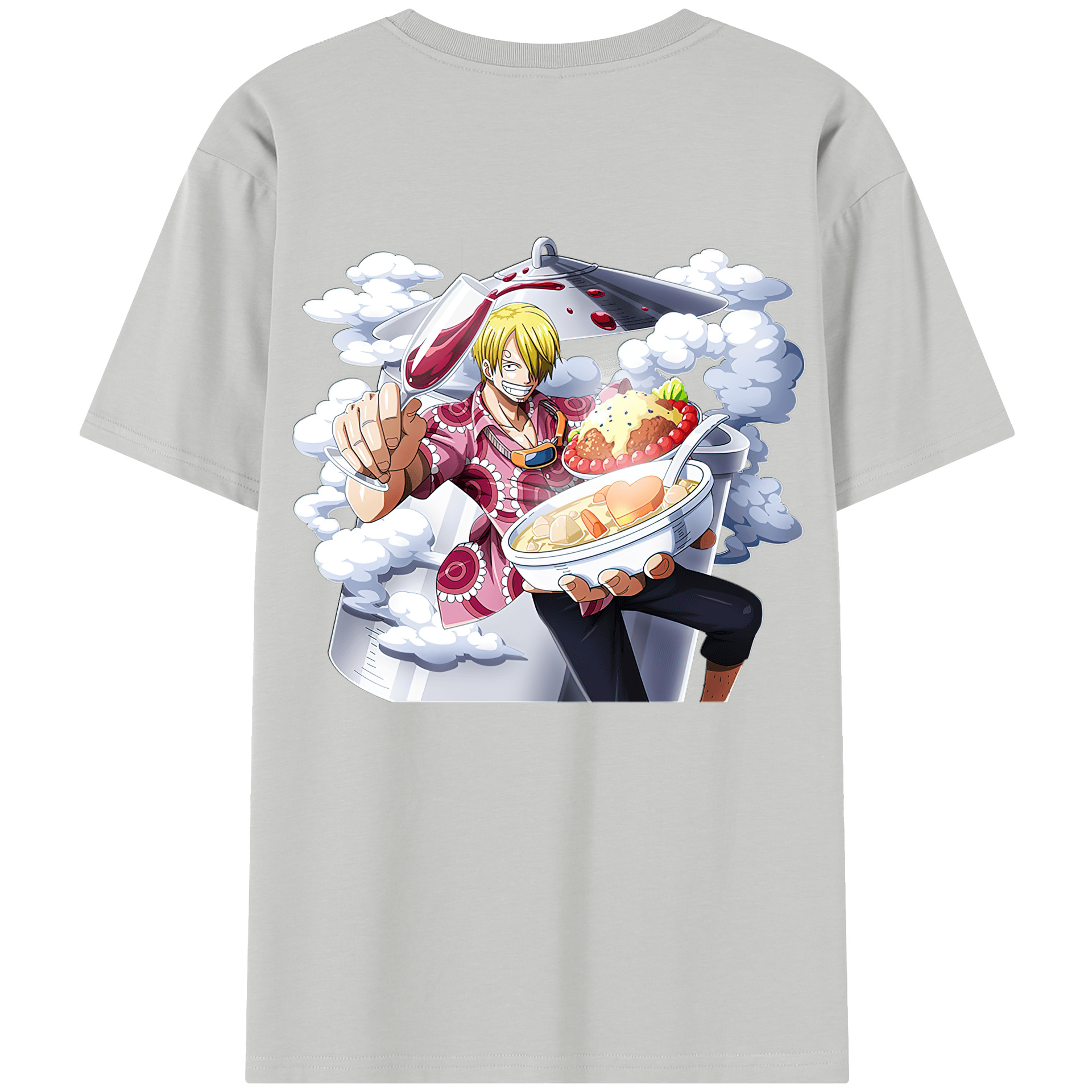 （画像用） ワンピース サンジ ONE PIECE Sanji レディース半袖Tシャツ(バックプリント)