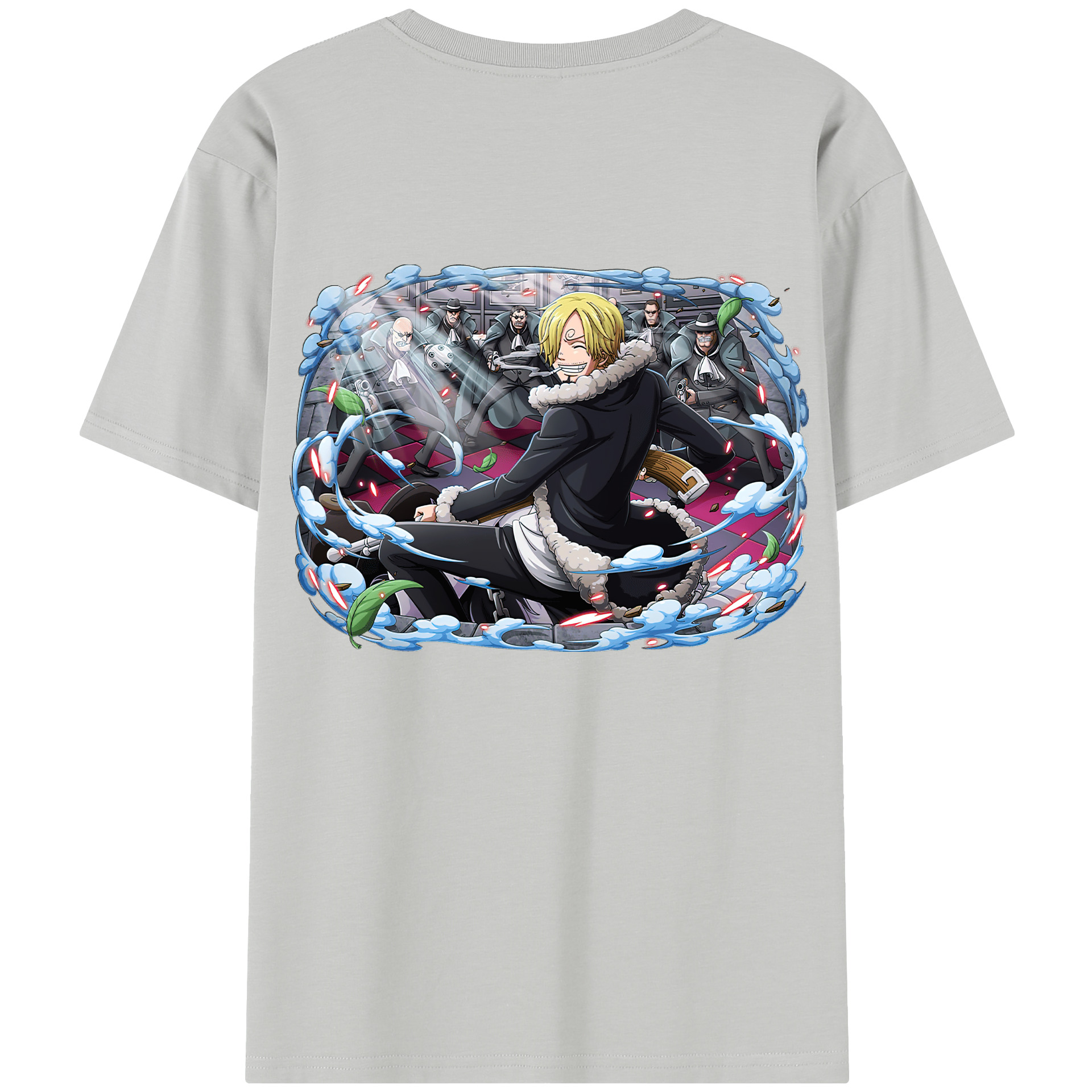 （画像用） ワンピース サンジ ONE PIECE Sanji レディース半袖Tシャツ(バックプリント)