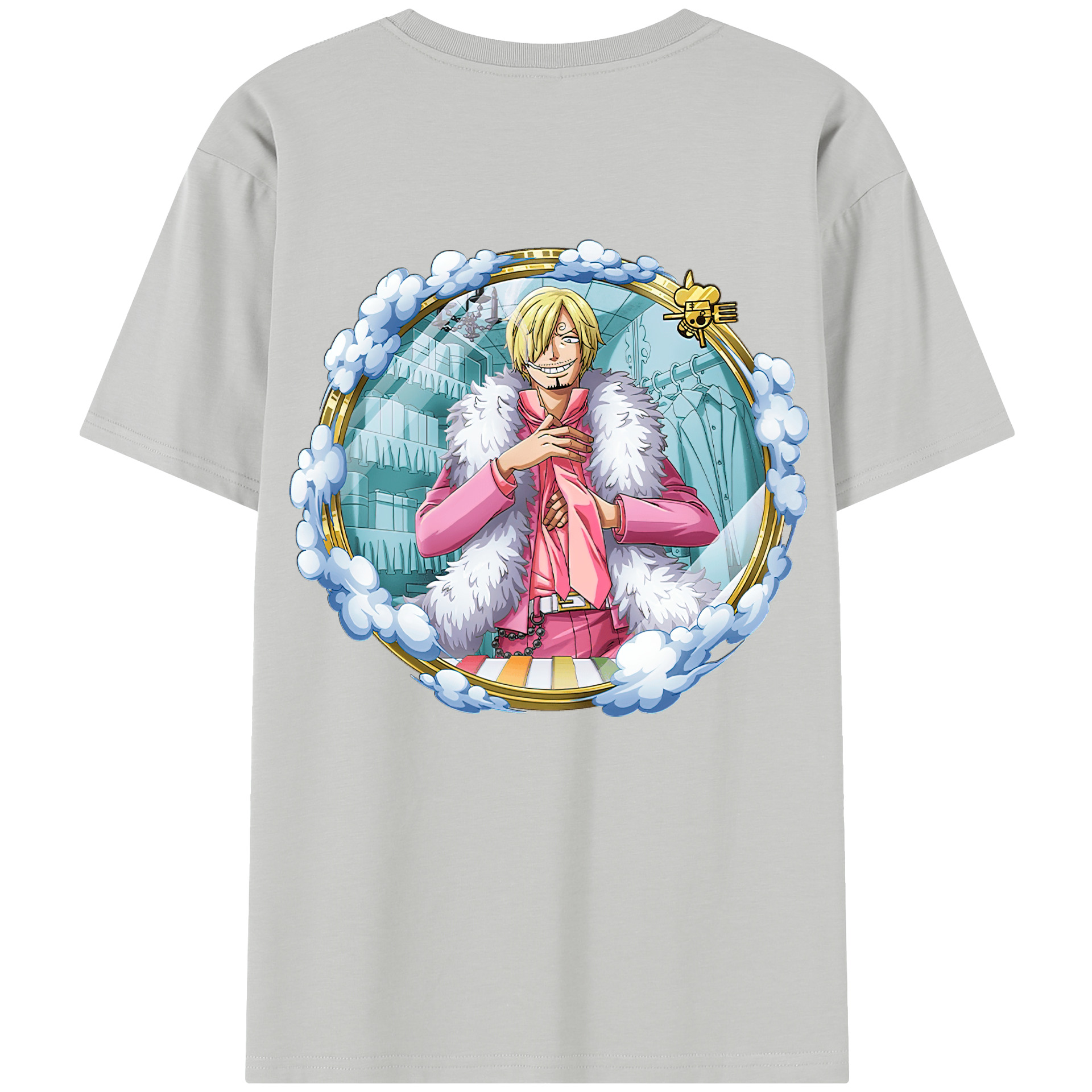 （画像用） ワンピース サンジ ONE PIECE Sanji レディース半袖Tシャツ(バックプリント)