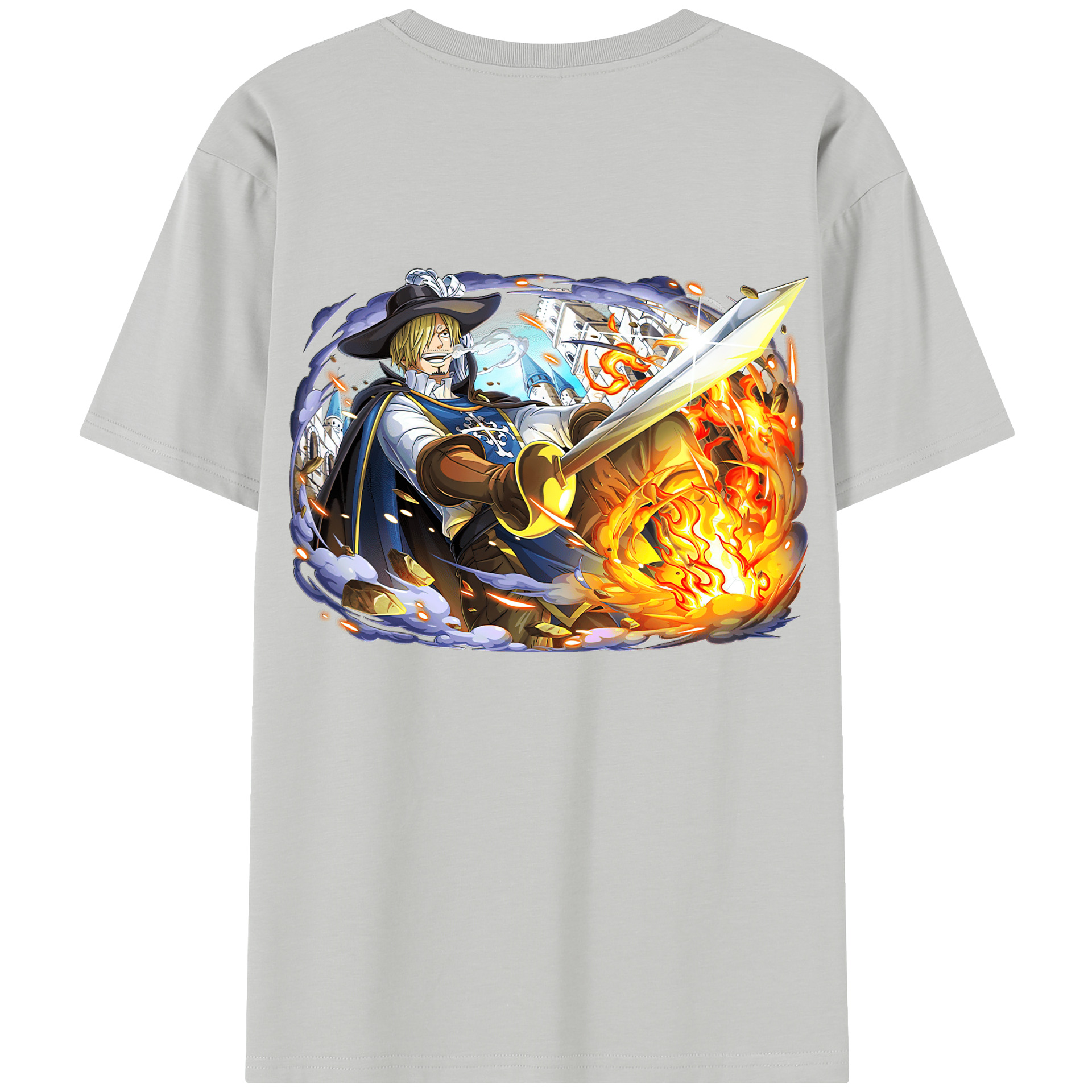 （画像用） ワンピース サンジ ONE PIECE Sanji レディース半袖Tシャツ(バックプリント)