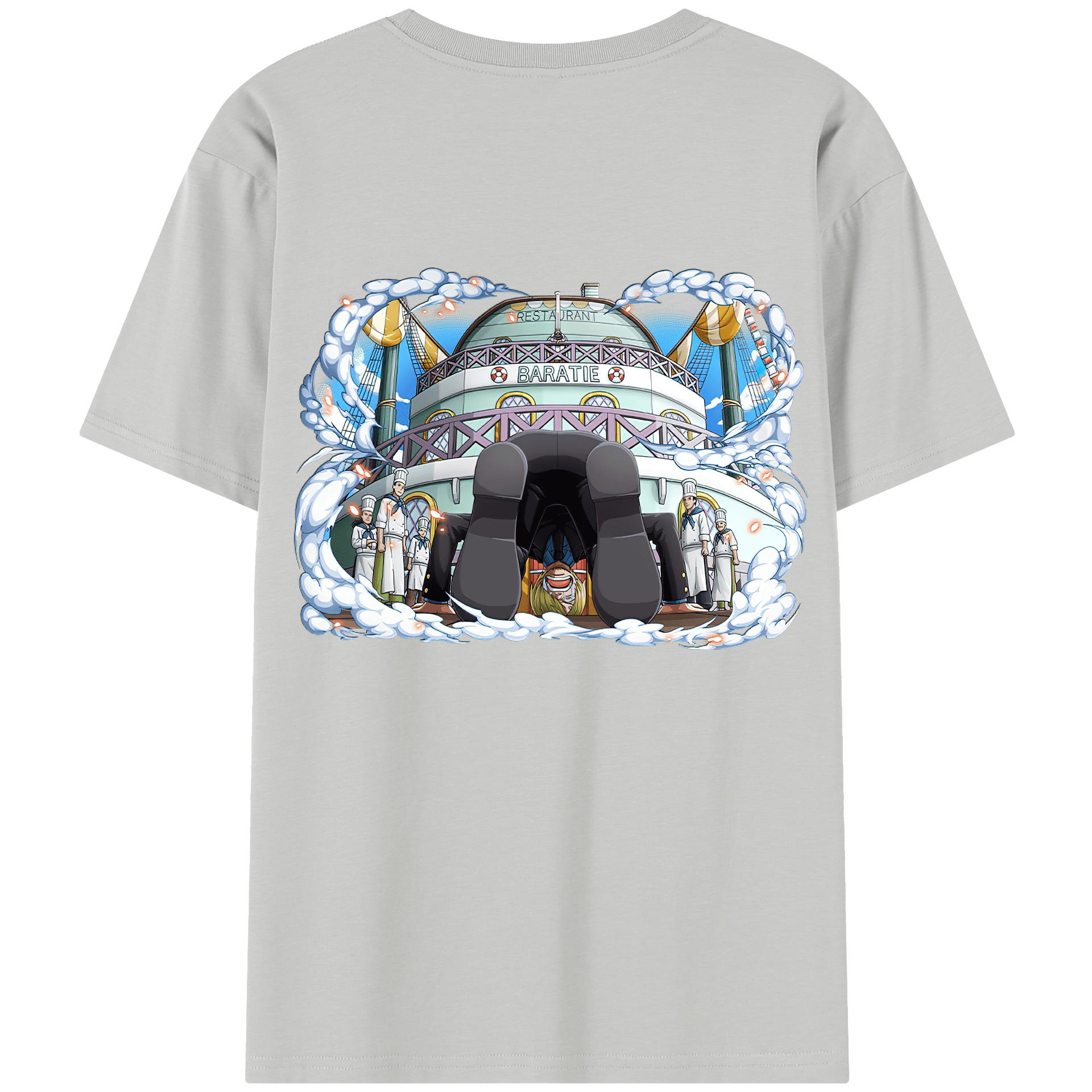 （画像用） ワンピース サンジ ONE PIECE Sanji レディース半袖Tシャツ(バックプリント)