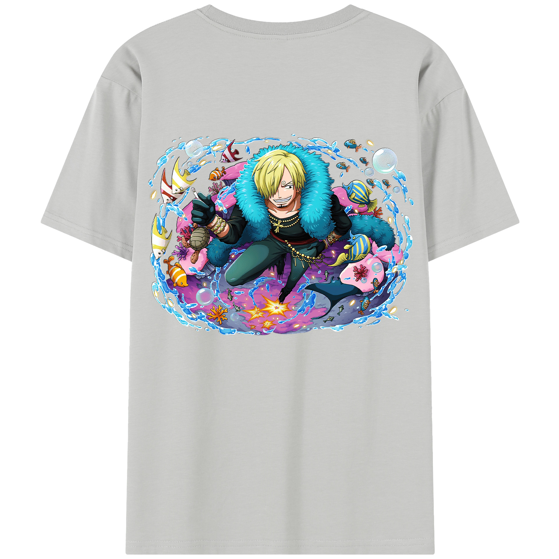 （画像用） ワンピース サンジ ONE PIECE Sanji レディース半袖Tシャツ(バックプリント)