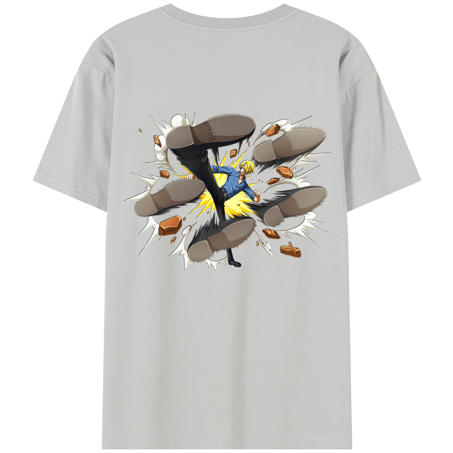 （画像用） ワンピース サンジ ONE PIECE Sanji レディース半袖Tシャツ(バックプリント)