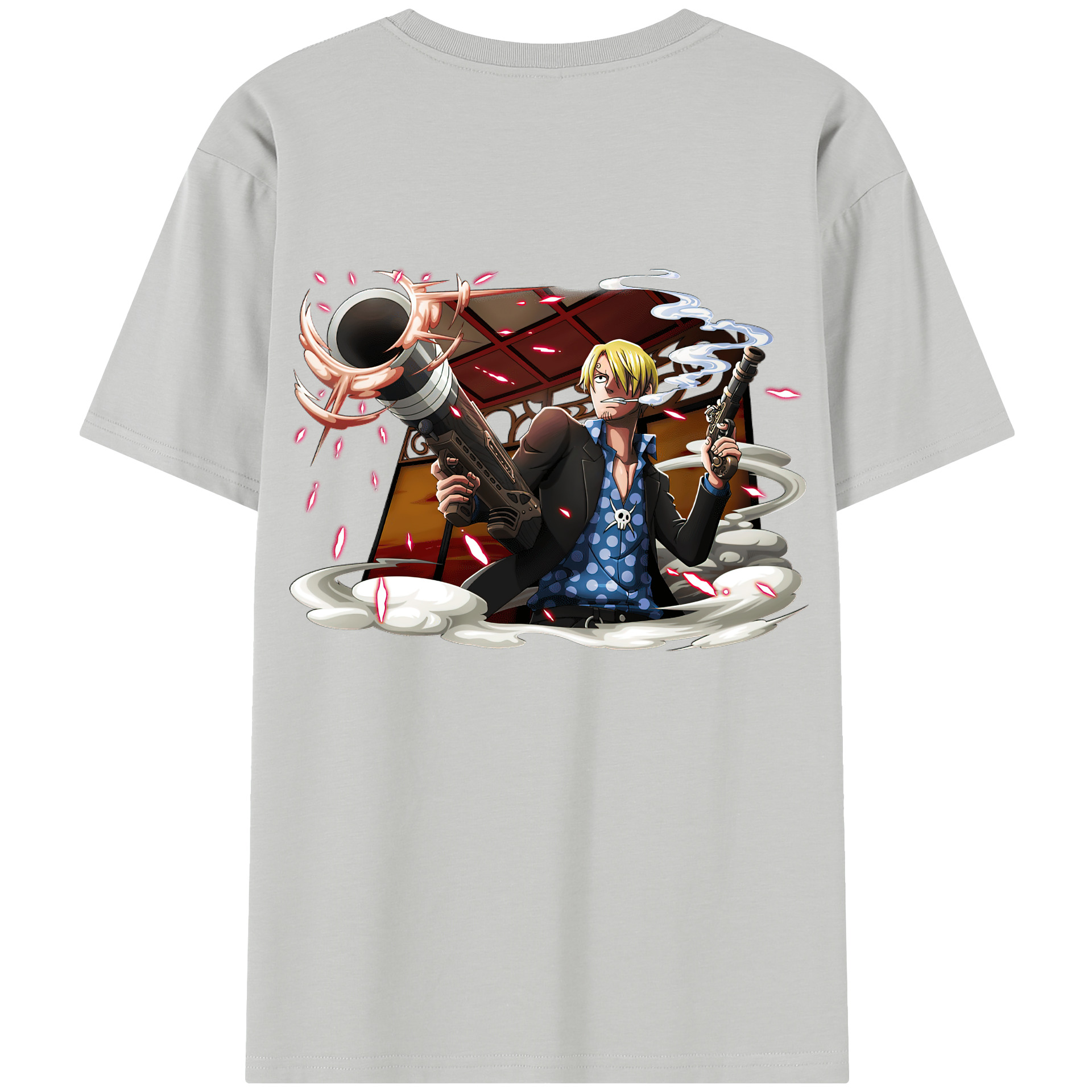 （画像用） ワンピース サンジ ONE PIECE Sanji レディース半袖Tシャツ(バックプリント)