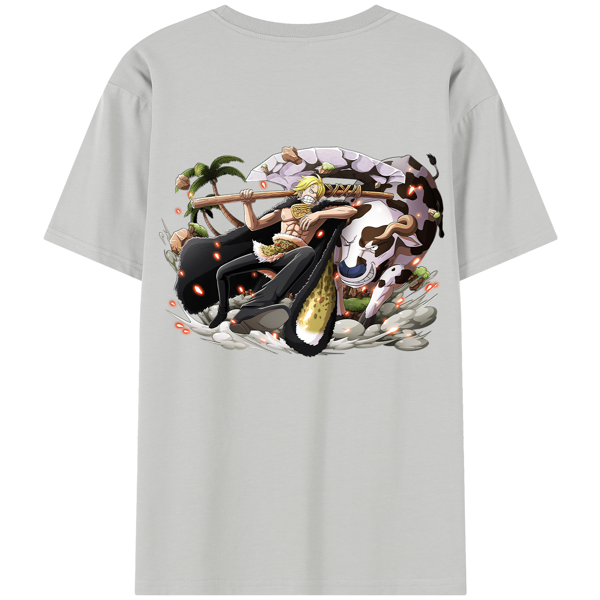 （画像用） ワンピース サンジ ONE PIECE Sanji レディース半袖Tシャツ(バックプリント)