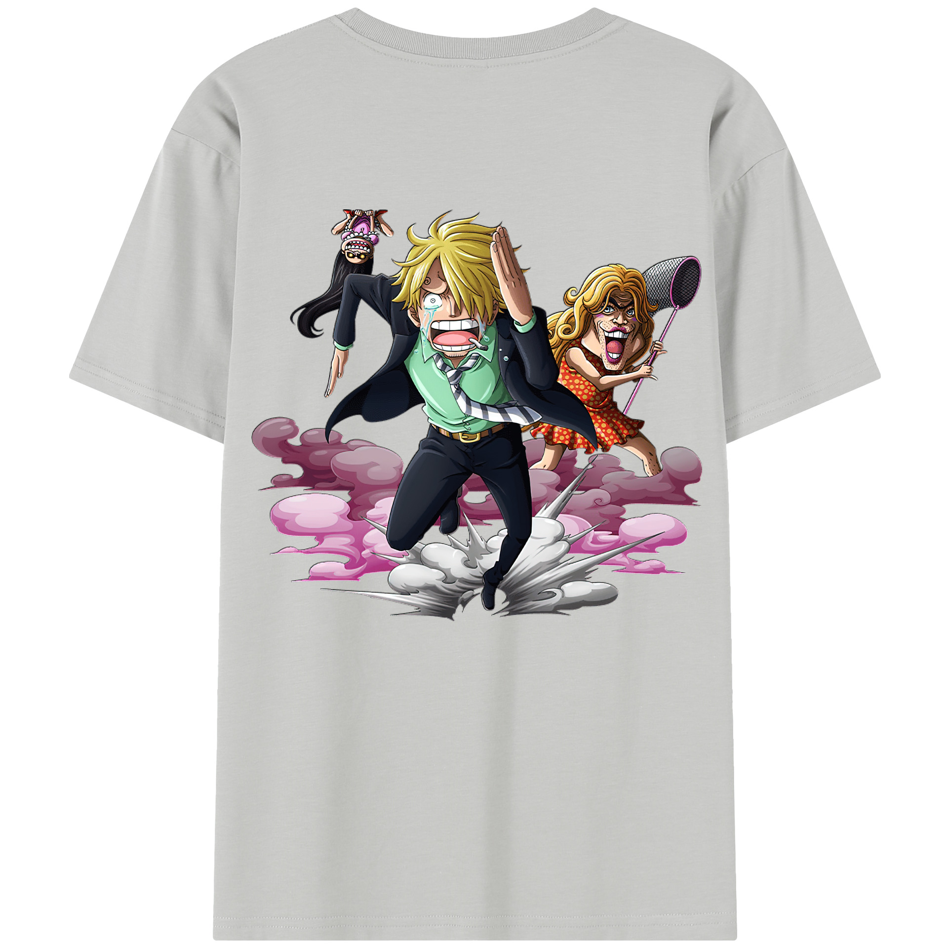 （画像用） ワンピース サンジ ONE PIECE Sanji レディース半袖Tシャツ(バックプリント)