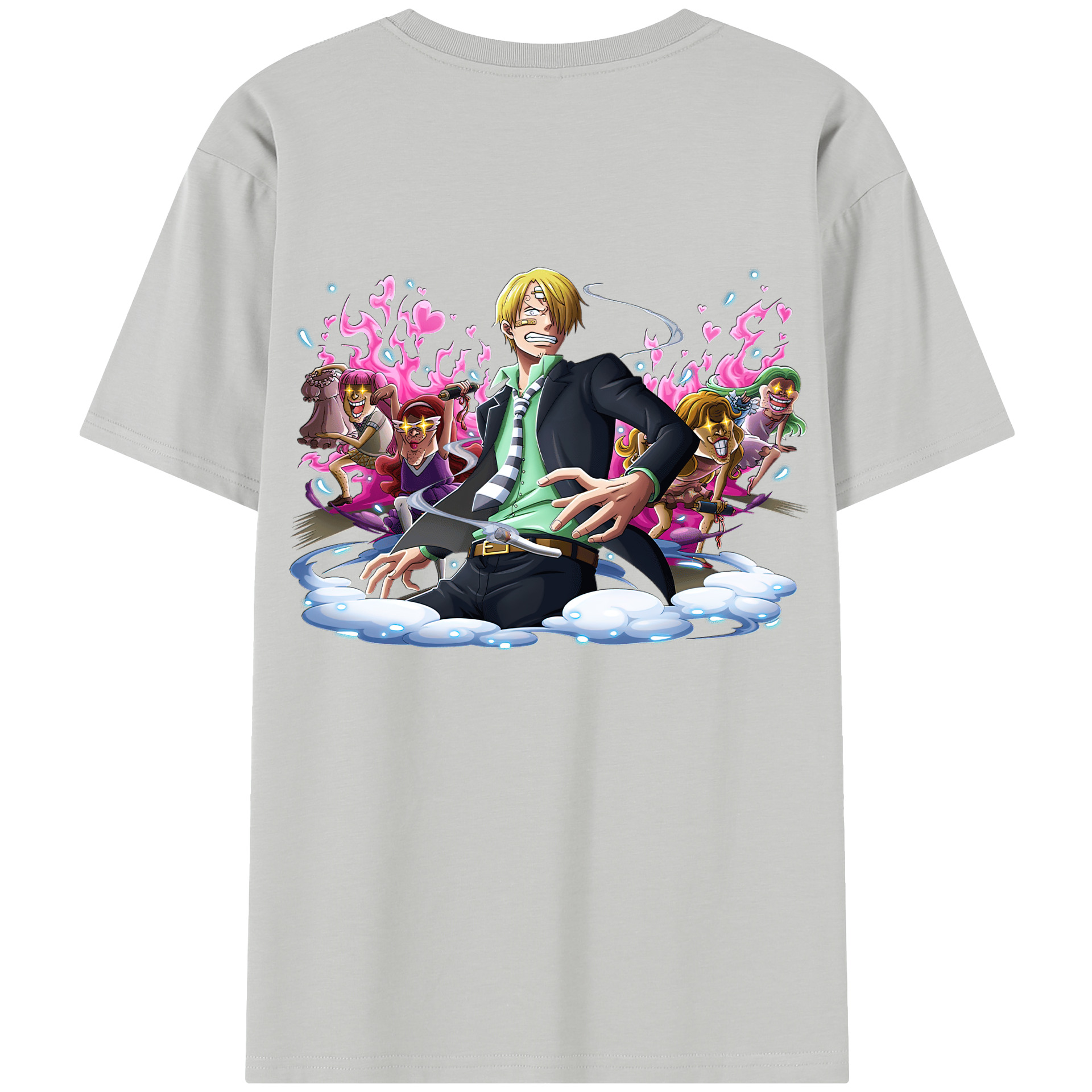 （画像用） ワンピース サンジ ONE PIECE Sanji レディース半袖Tシャツ(バックプリント)