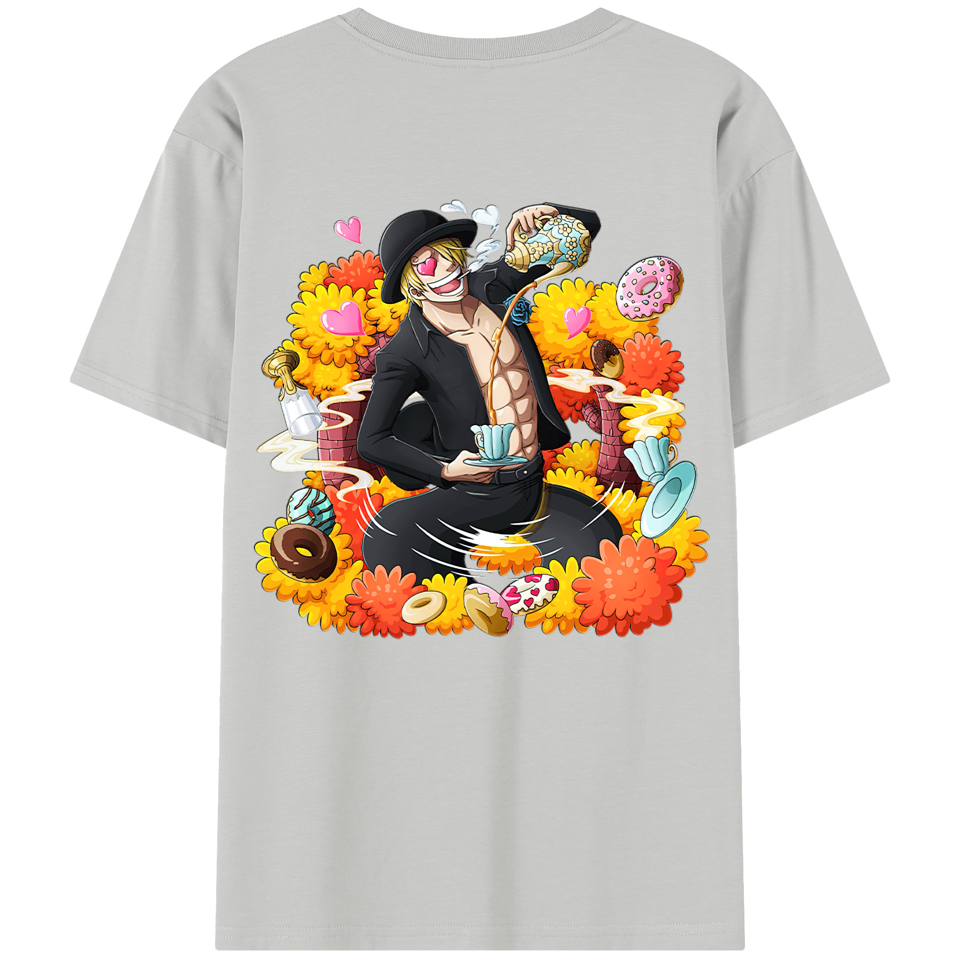 （画像用） ワンピース サンジ ONE PIECE Sanji レディース半袖Tシャツ(バックプリント)