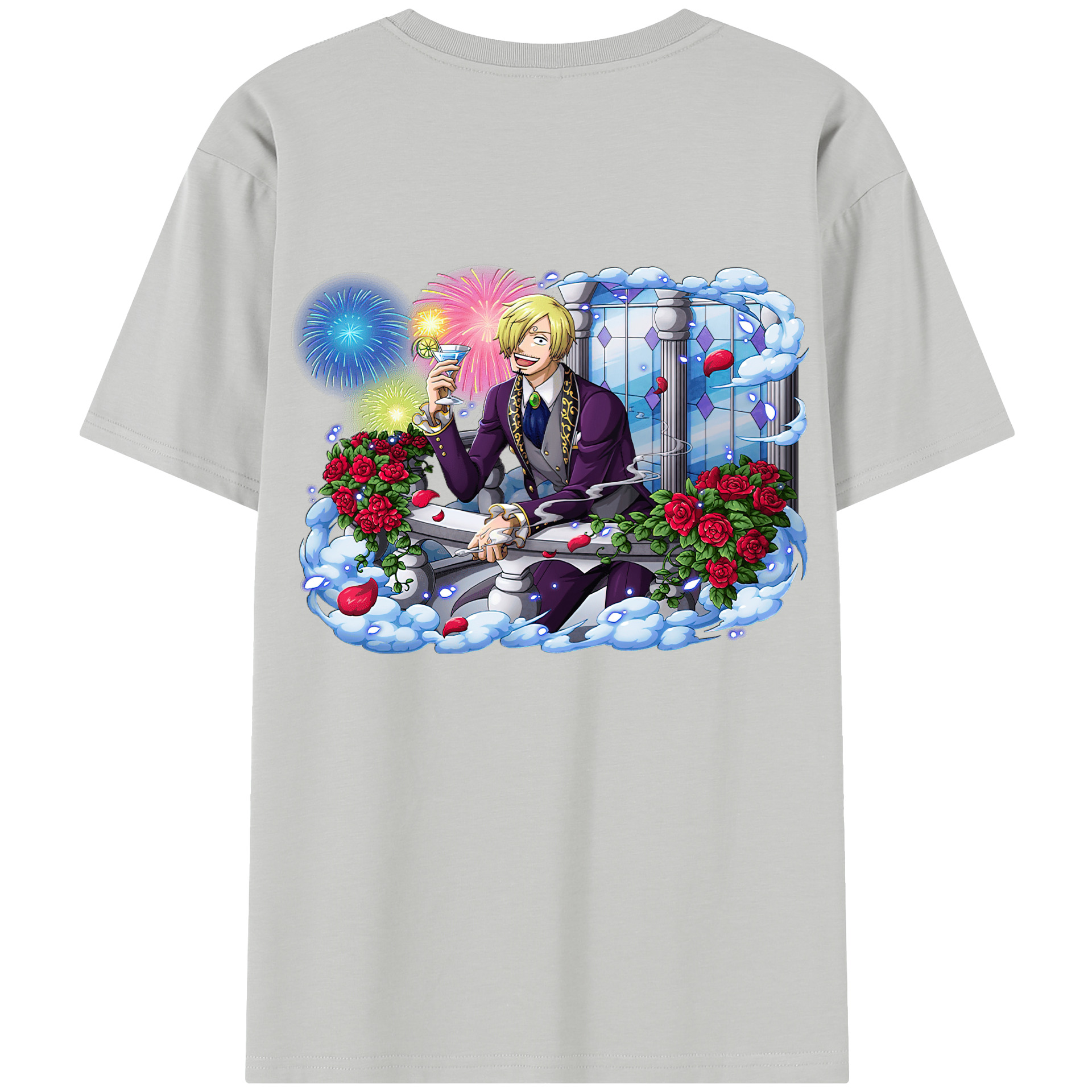 （画像用） ワンピース サンジ ONE PIECE Sanji レディース半袖Tシャツ(バックプリント)
