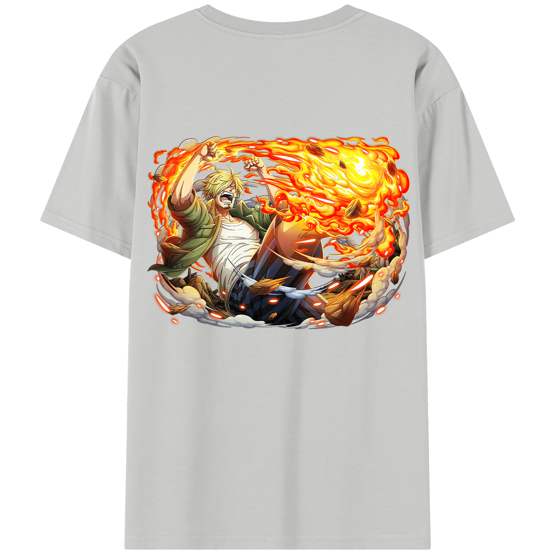 （画像用） ワンピース サンジ ONE PIECE Sanji レディース半袖Tシャツ(バックプリント)
