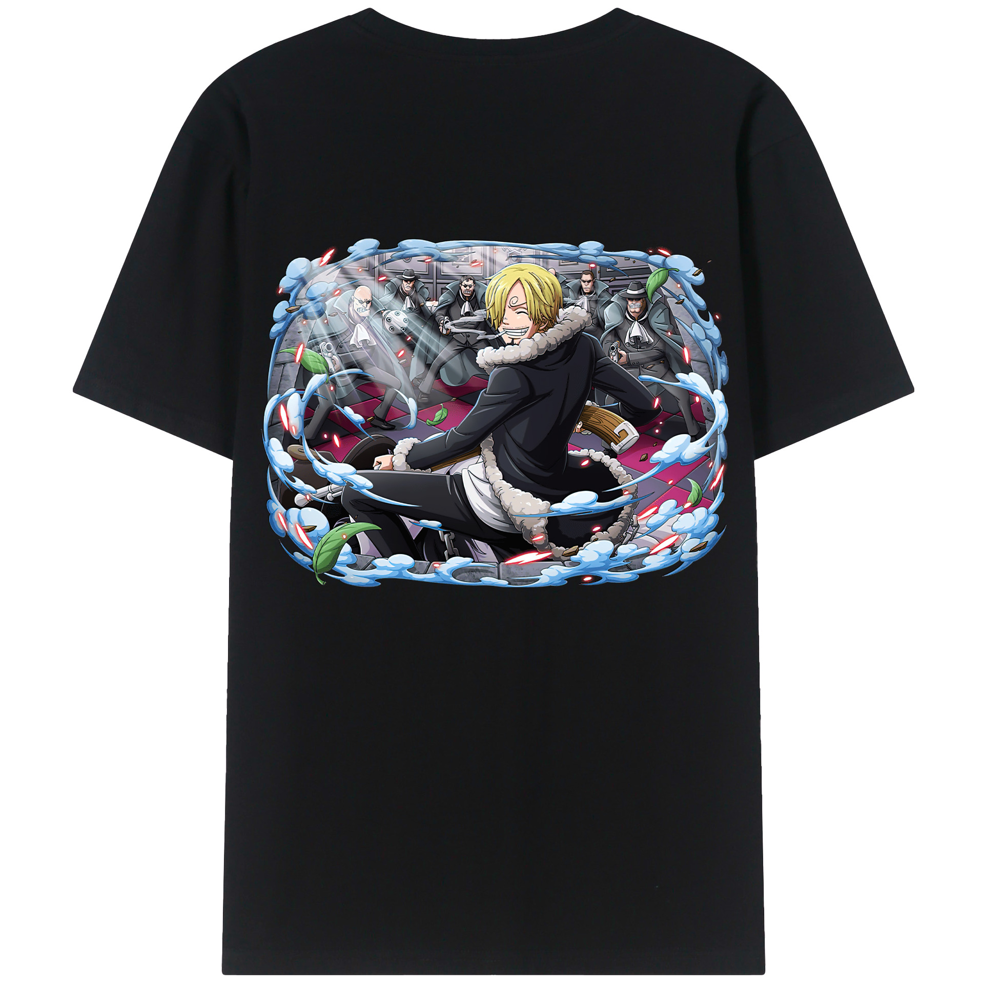 （画像用） ワンピース サンジ ONE PIECE Sanji レディース半袖Tシャツ(バックプリント)