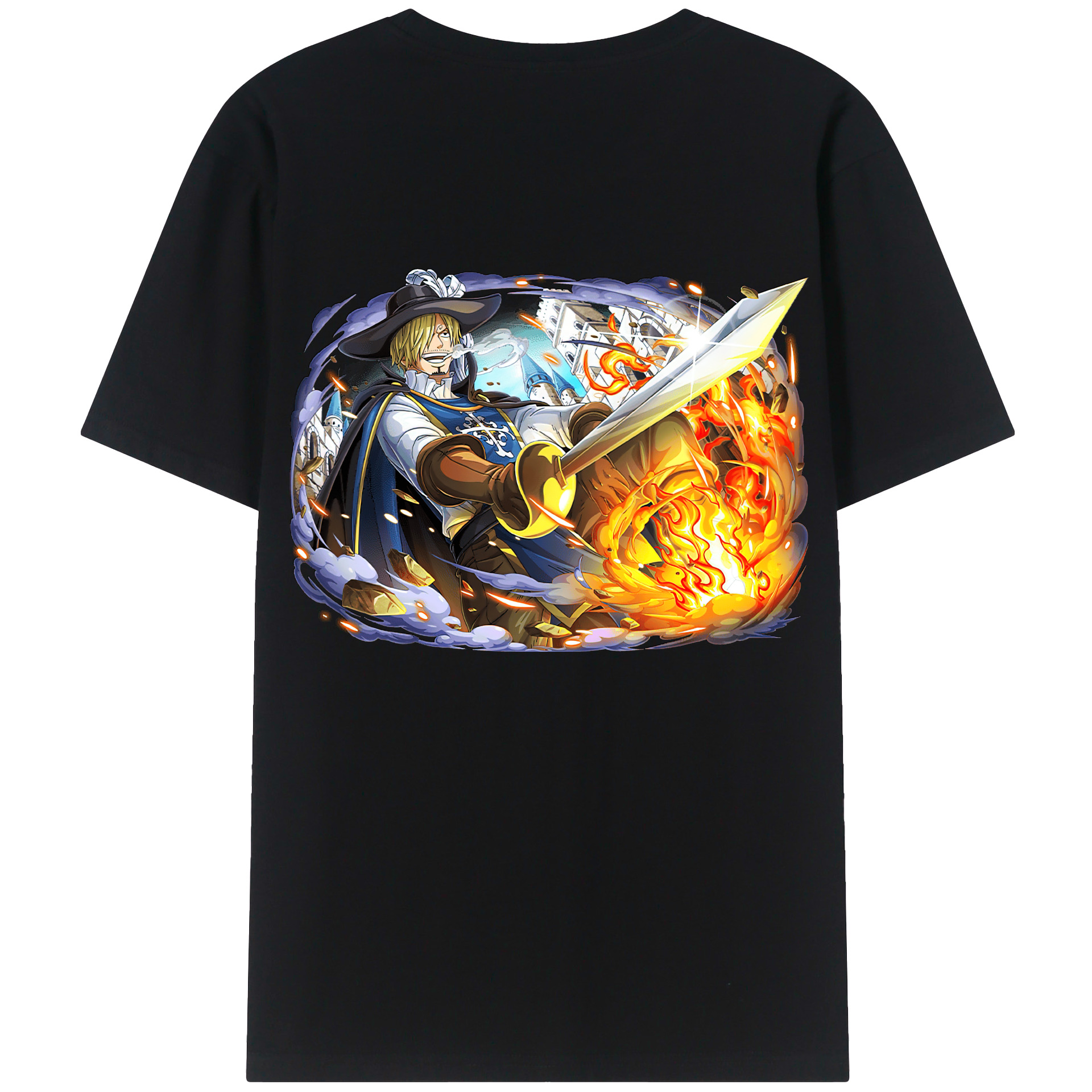 （画像用） ワンピース サンジ ONE PIECE Sanji レディース半袖Tシャツ(バックプリント)