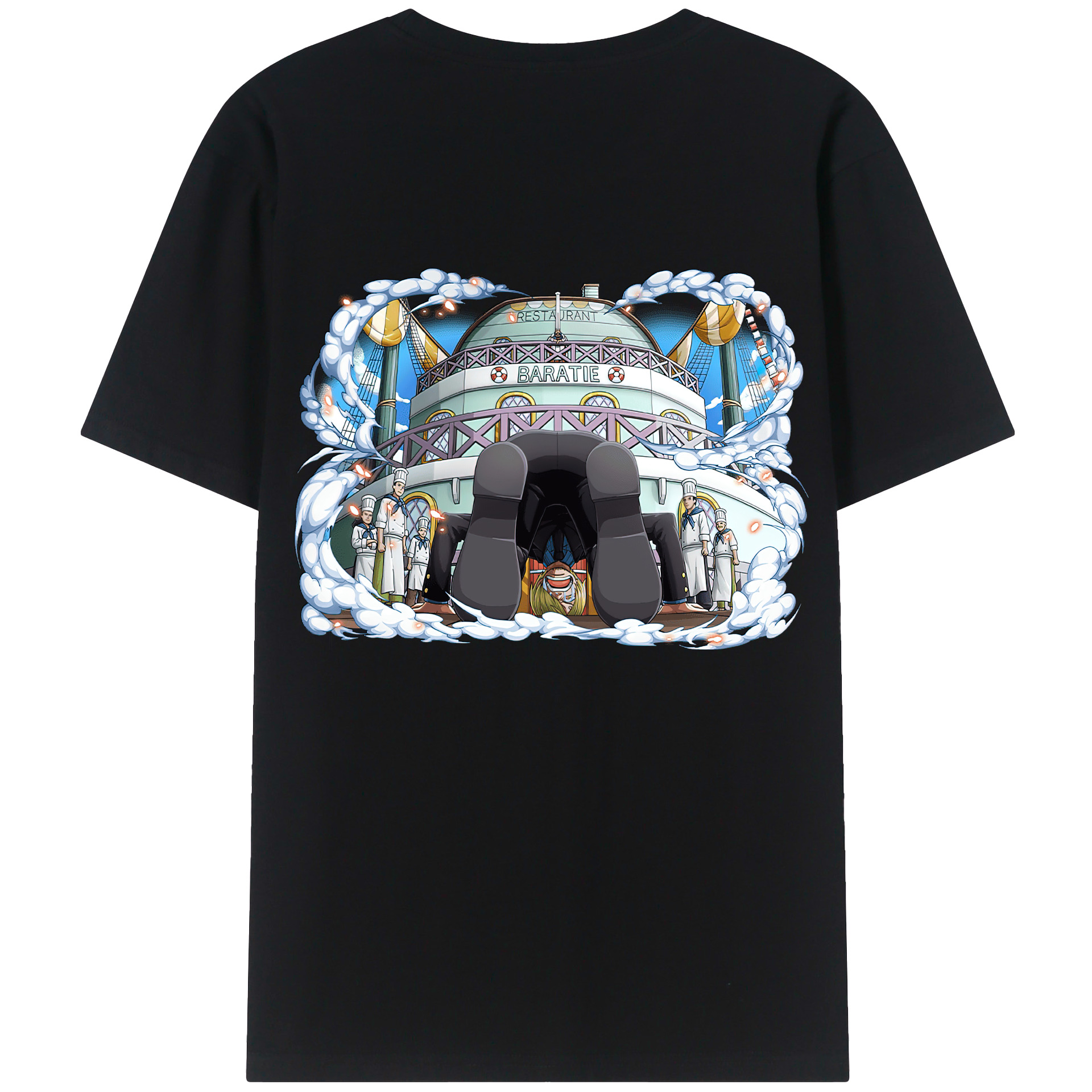 （画像用） ワンピース サンジ ONE PIECE Sanji レディース半袖Tシャツ(バックプリント)