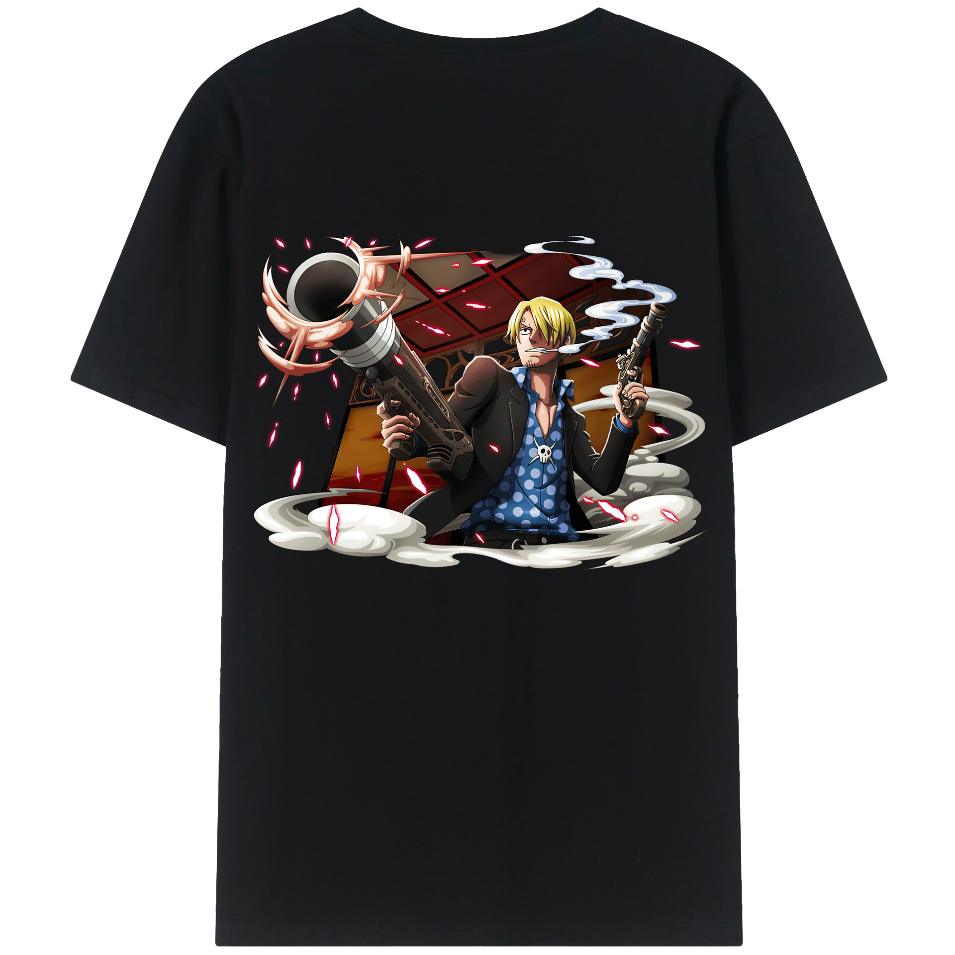 （画像用） ワンピース サンジ ONE PIECE Sanji レディース半袖Tシャツ(バックプリント)