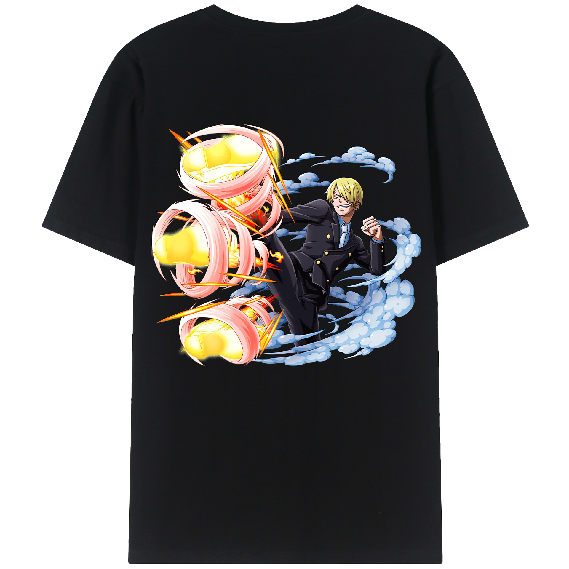 （画像用） ワンピース サンジ ONE PIECE Sanji レディース半袖Tシャツ(バックプリント)