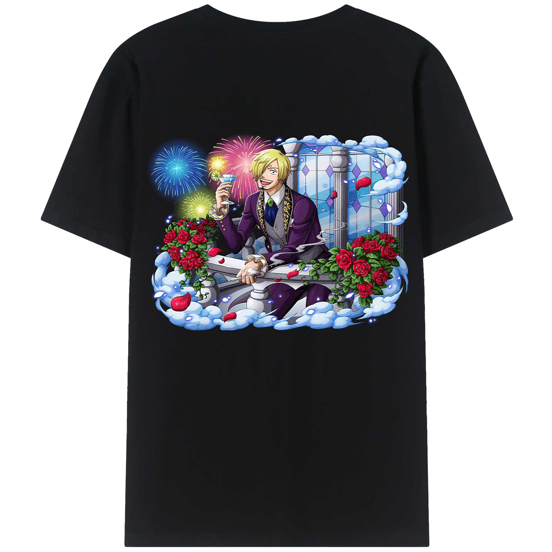 （画像用） ワンピース サンジ ONE PIECE Sanji レディース半袖Tシャツ(バックプリント)