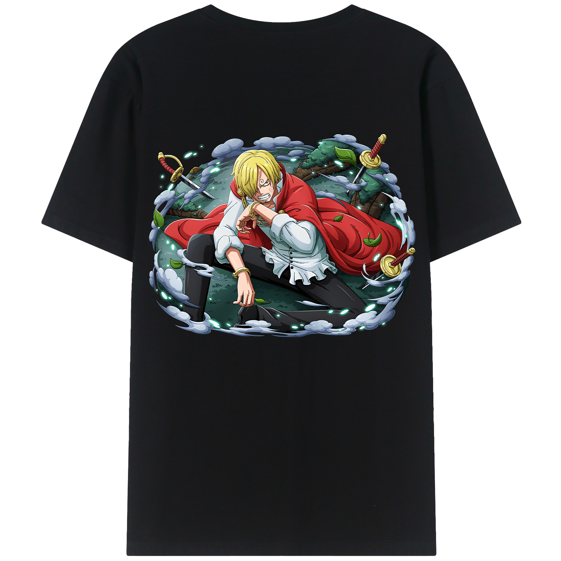 （画像用） ワンピース サンジ ONE PIECE Sanji レディース半袖Tシャツ(バックプリント)