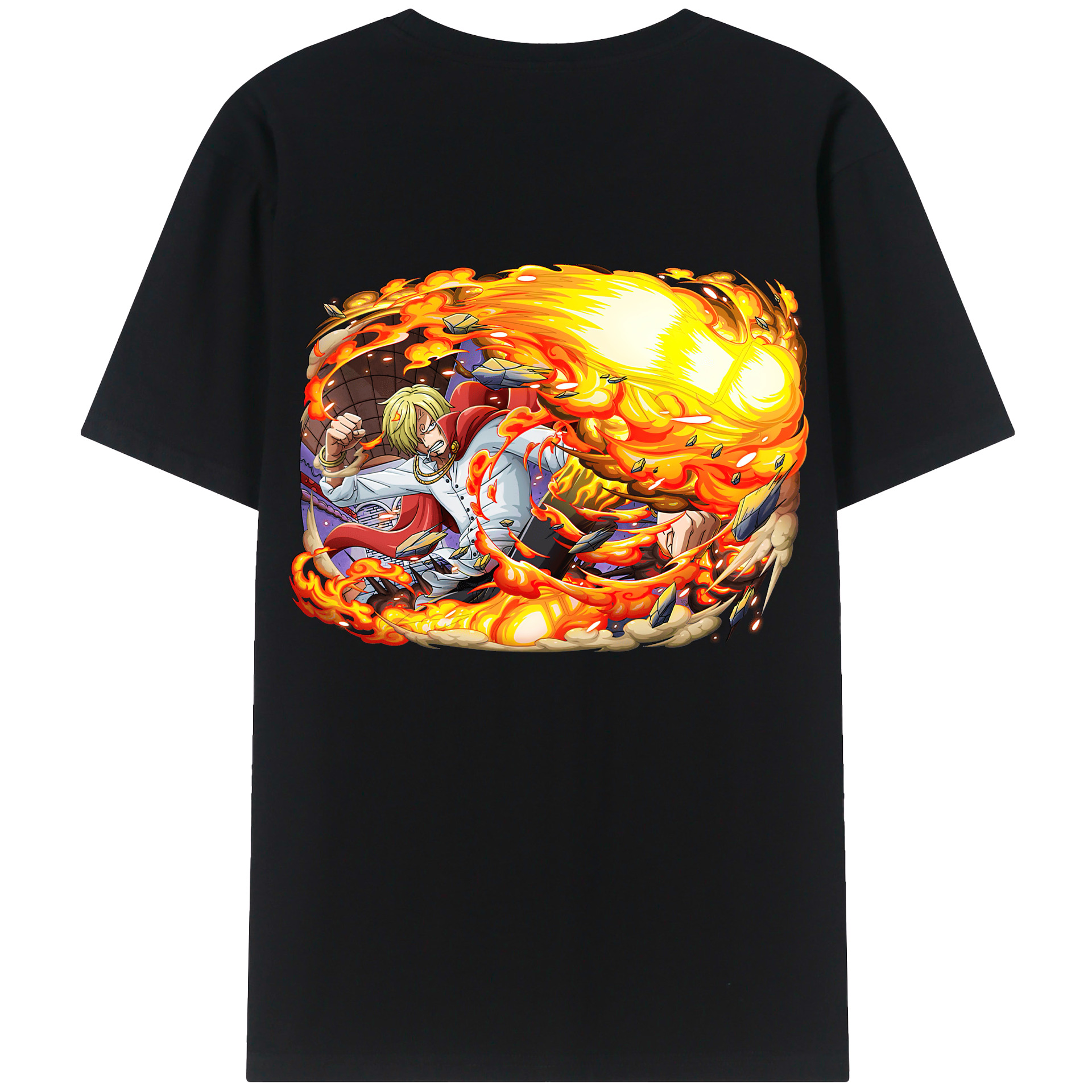 （画像用） ワンピース サンジ ONE PIECE Sanji レディース半袖Tシャツ(バックプリント)