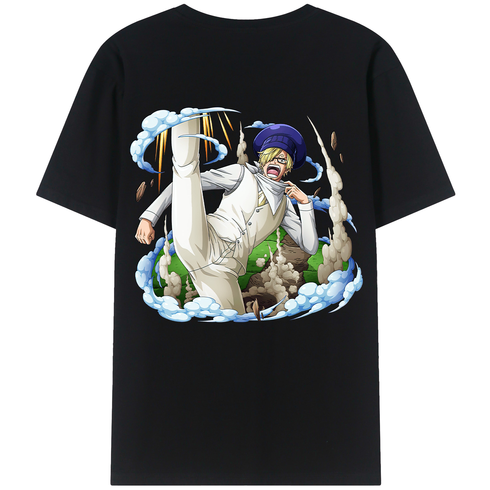 （画像用） ワンピース サンジ ONE PIECE Sanji レディース半袖Tシャツ(バックプリント)