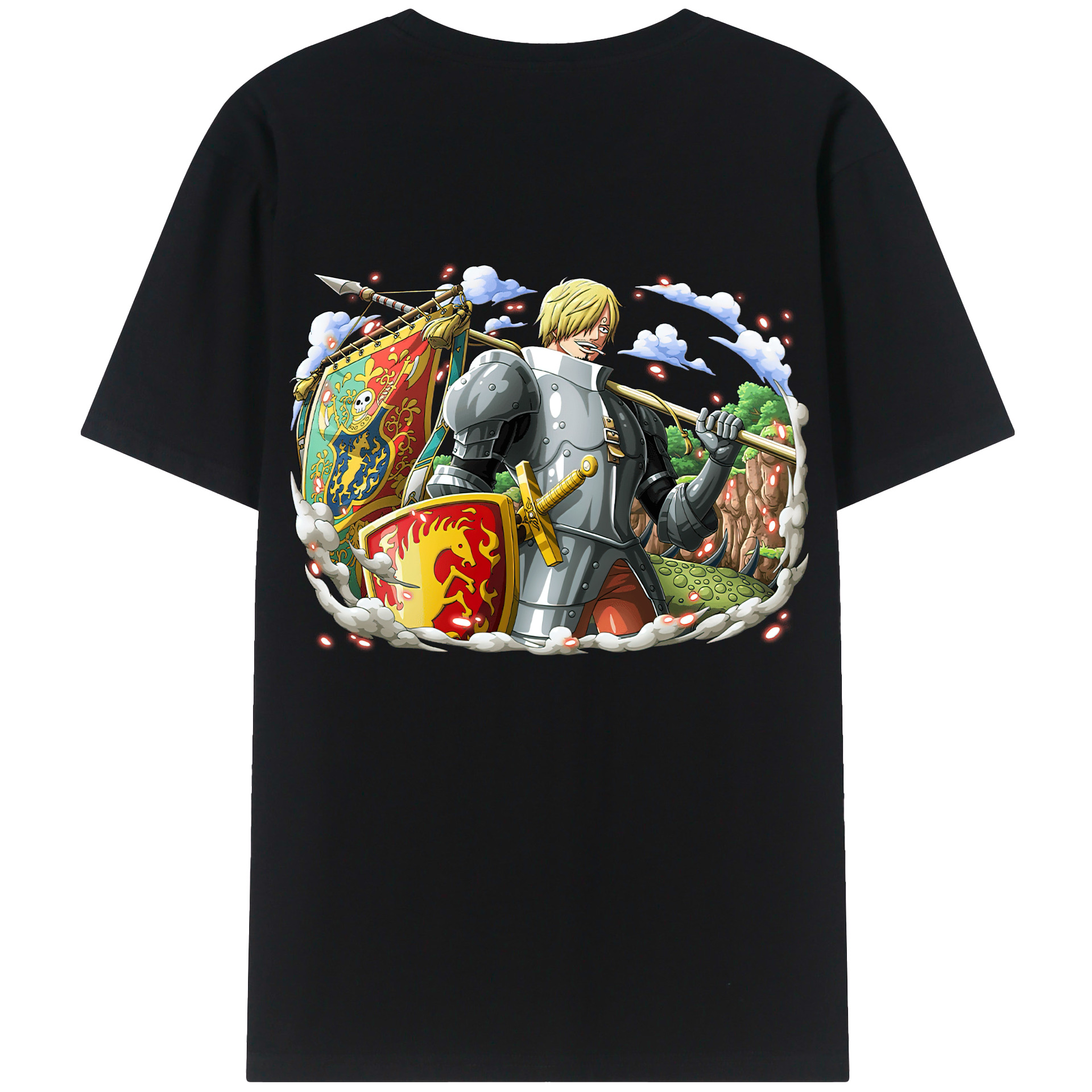 （画像用） ワンピース サンジ ONE PIECE Sanji レディース半袖Tシャツ(バックプリント)
