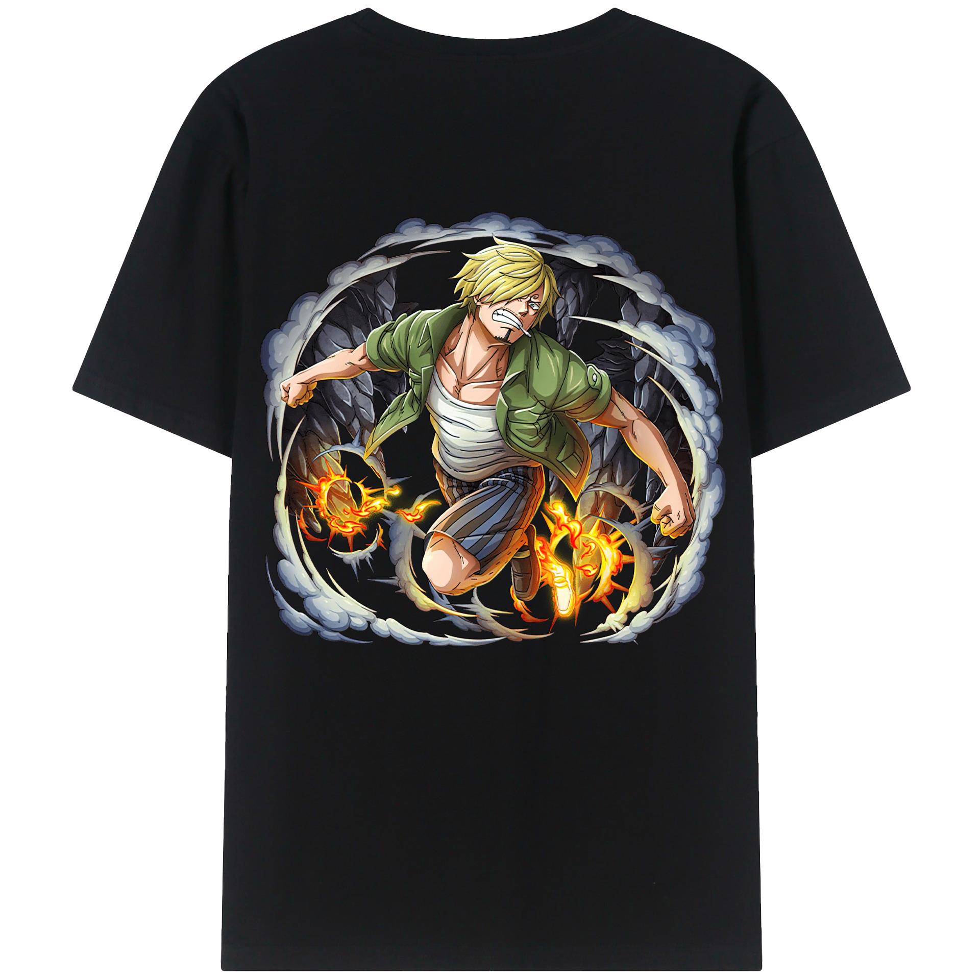 （画像用） ワンピース サンジ ONE PIECE Sanji レディース半袖Tシャツ(バックプリント)