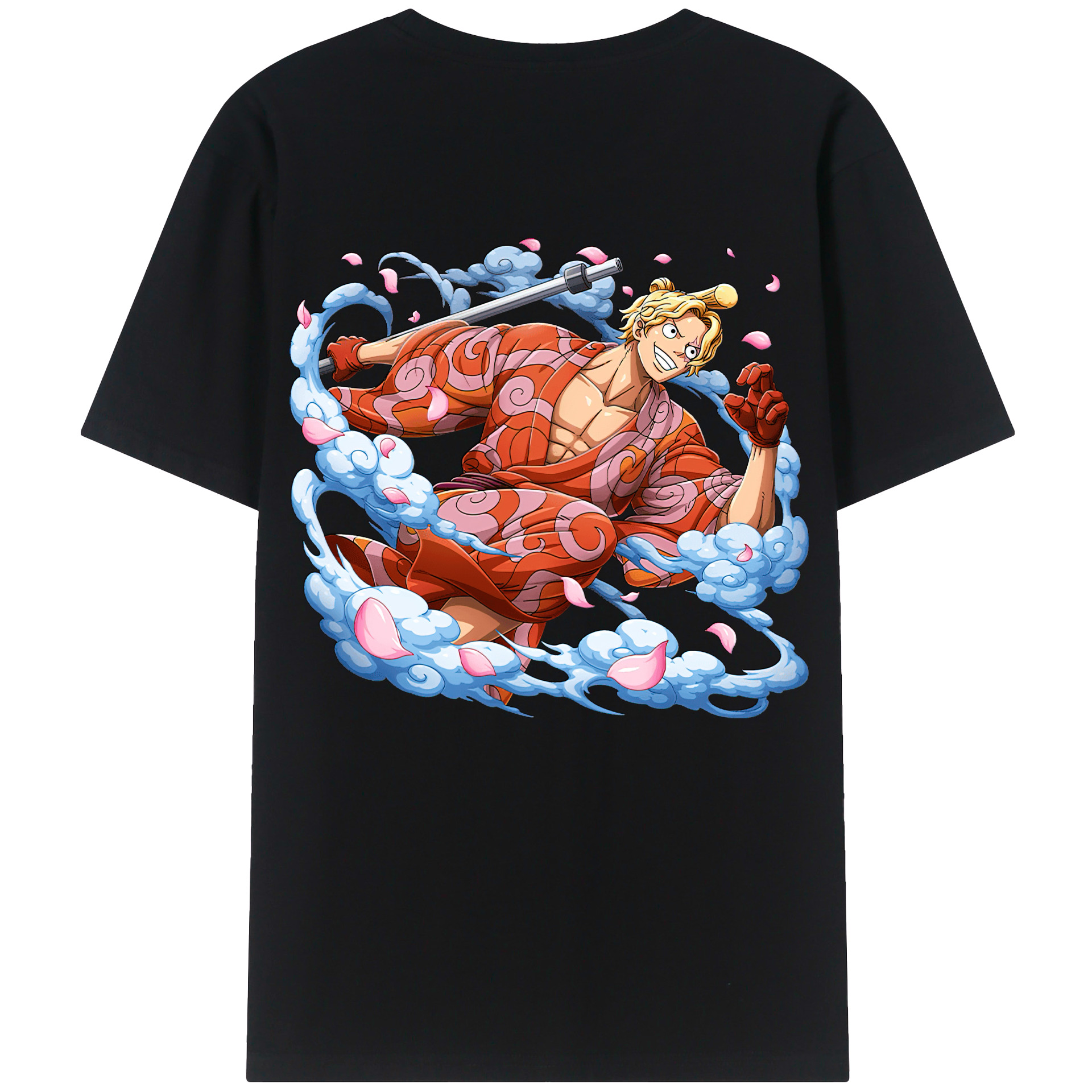（画像用） ワンピース サンジ ONE PIECE Sanji レディース半袖Tシャツ(バックプリント)