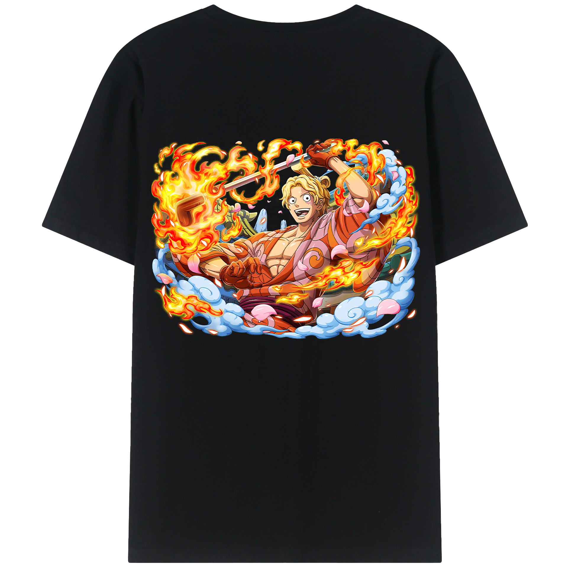 （画像用） ワンピース サンジ ONE PIECE Sanji レディース半袖Tシャツ(バックプリント)