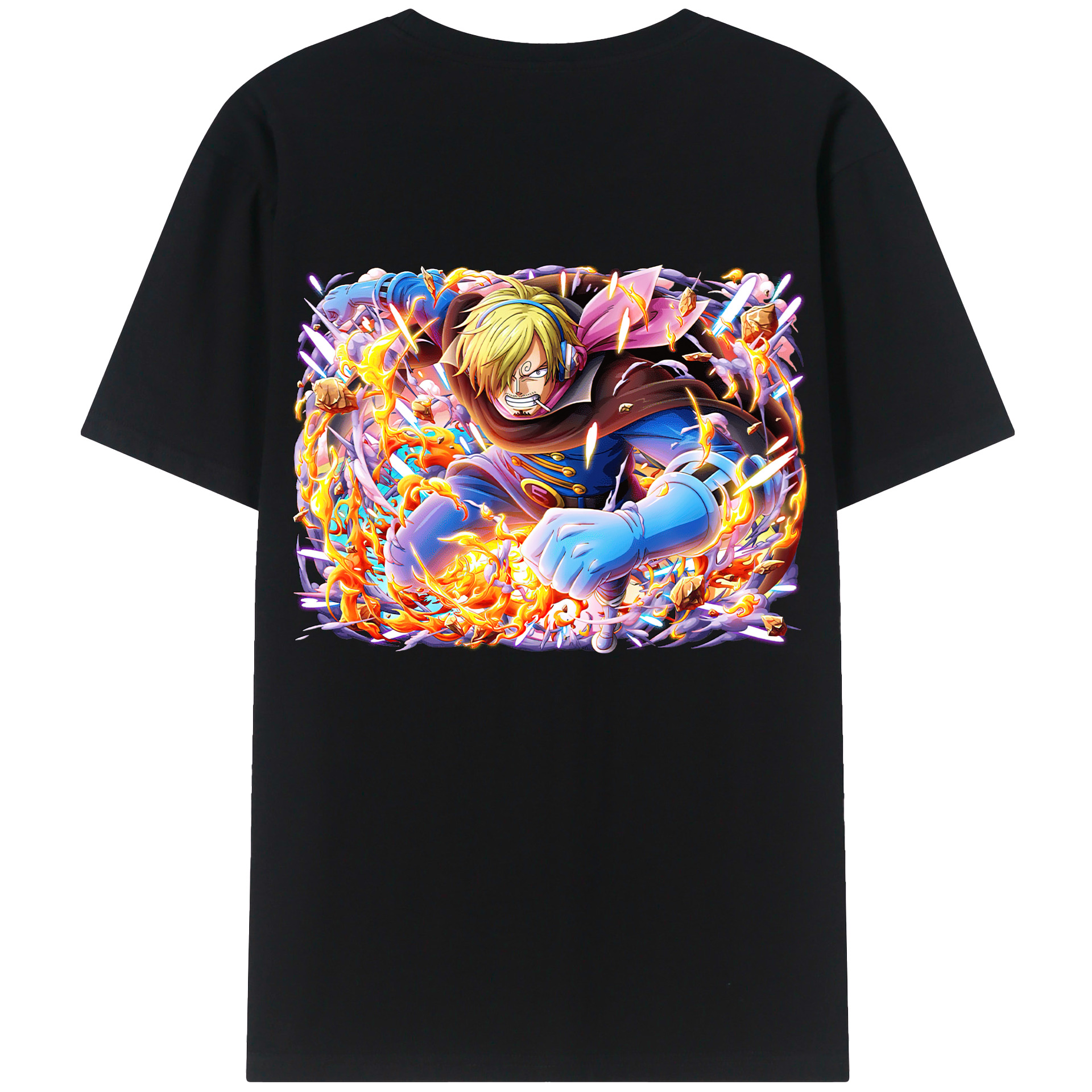 （画像用） ワンピース サンジ ONE PIECE Sanji レディース半袖Tシャツ(バックプリント)
