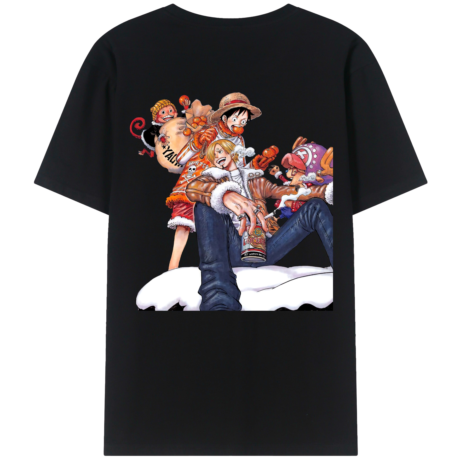 （画像用） ワンピース サンジ ONE PIECE Sanji レディース半袖Tシャツ(バックプリント)