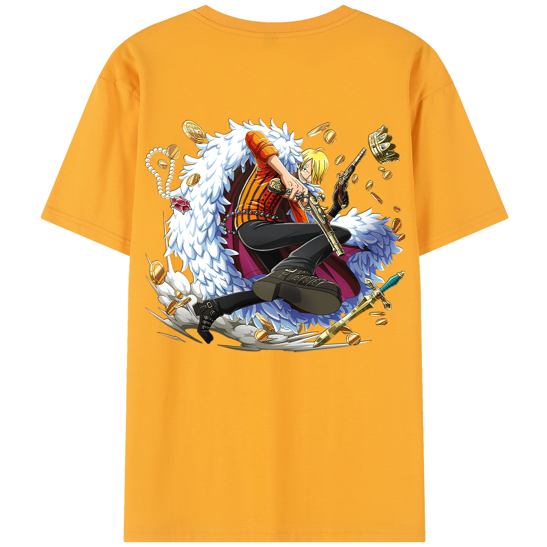 （画像用） ワンピース サンジ ONE PIECE Sanji レディース半袖Tシャツ(バックプリント)