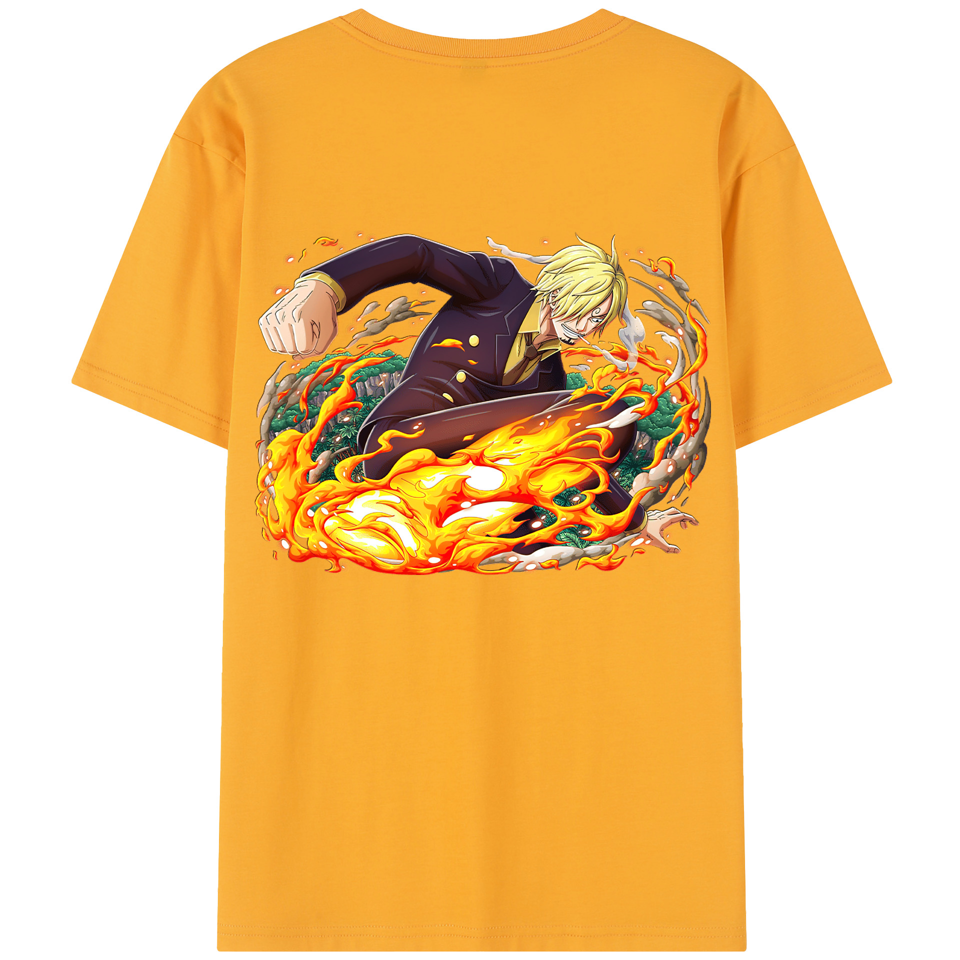（画像用） ワンピース サンジ ONE PIECE Sanji レディース半袖Tシャツ(バックプリント)