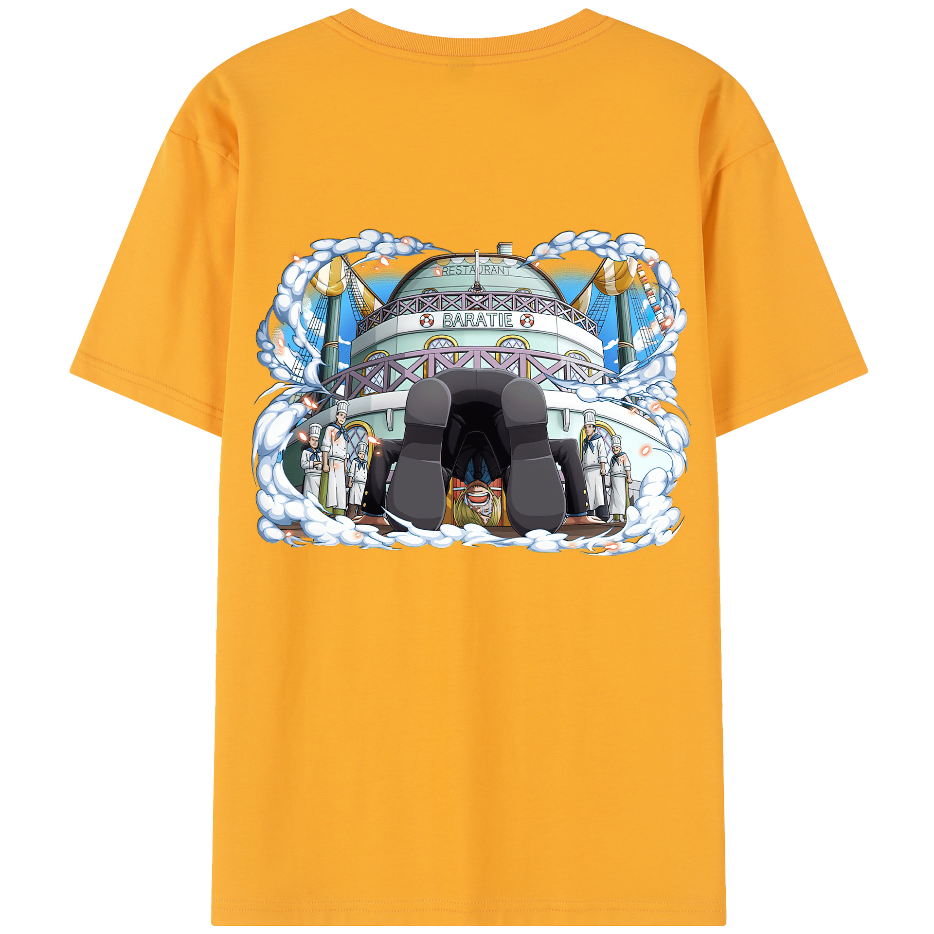（画像用） ワンピース サンジ ONE PIECE Sanji レディース半袖Tシャツ(バックプリント)