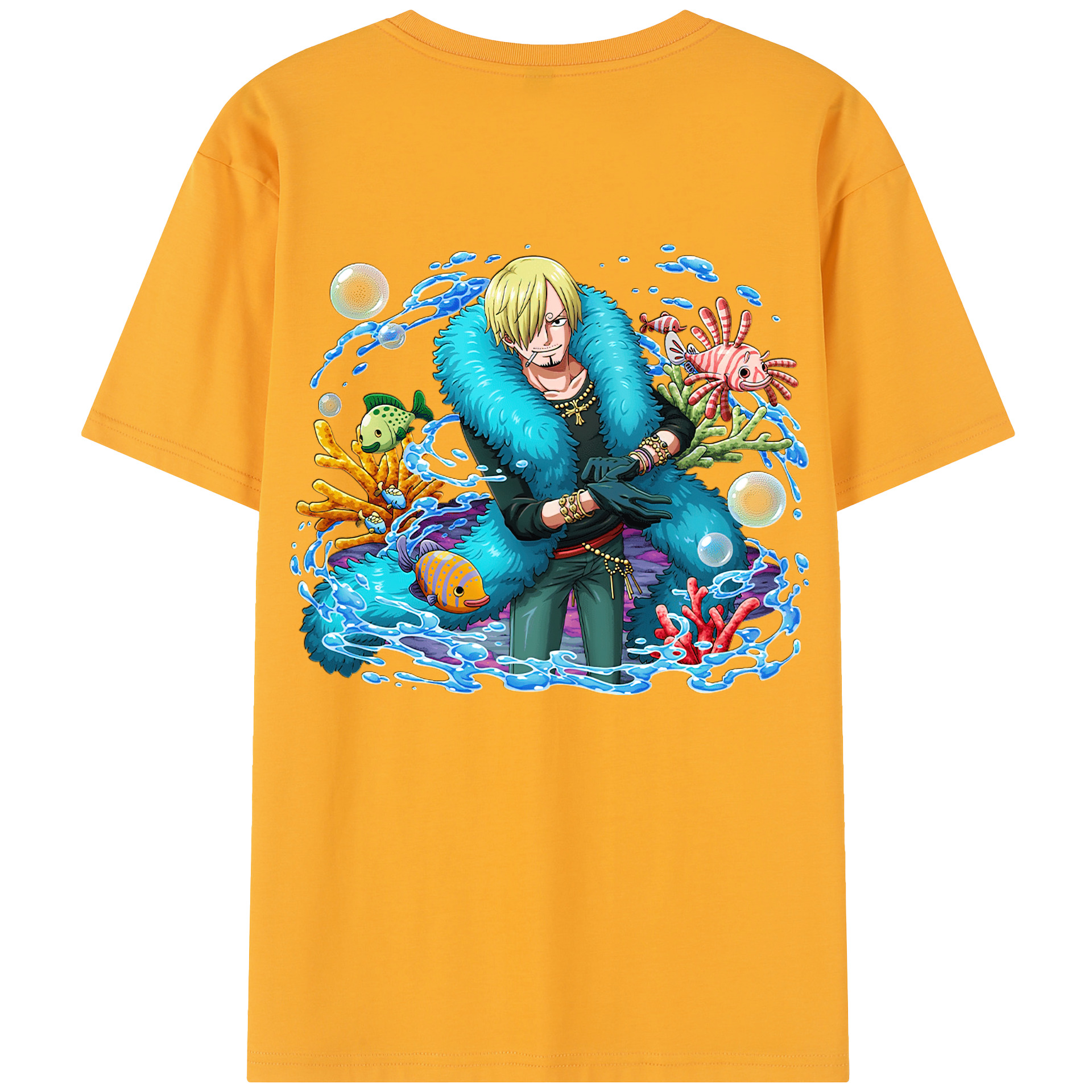 （画像用） ワンピース サンジ ONE PIECE Sanji レディース半袖Tシャツ(バックプリント)