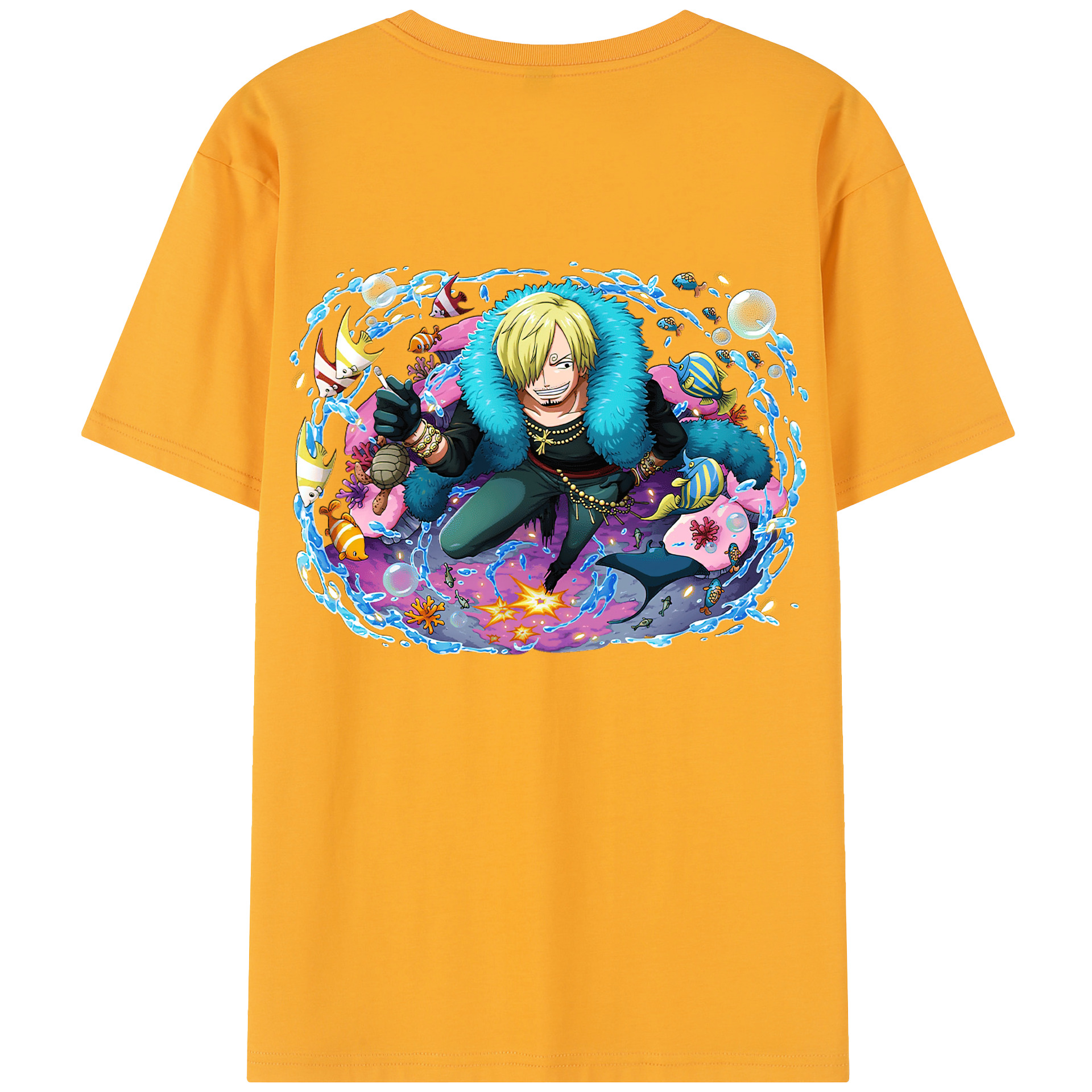 （画像用） ワンピース サンジ ONE PIECE Sanji レディース半袖Tシャツ(バックプリント)