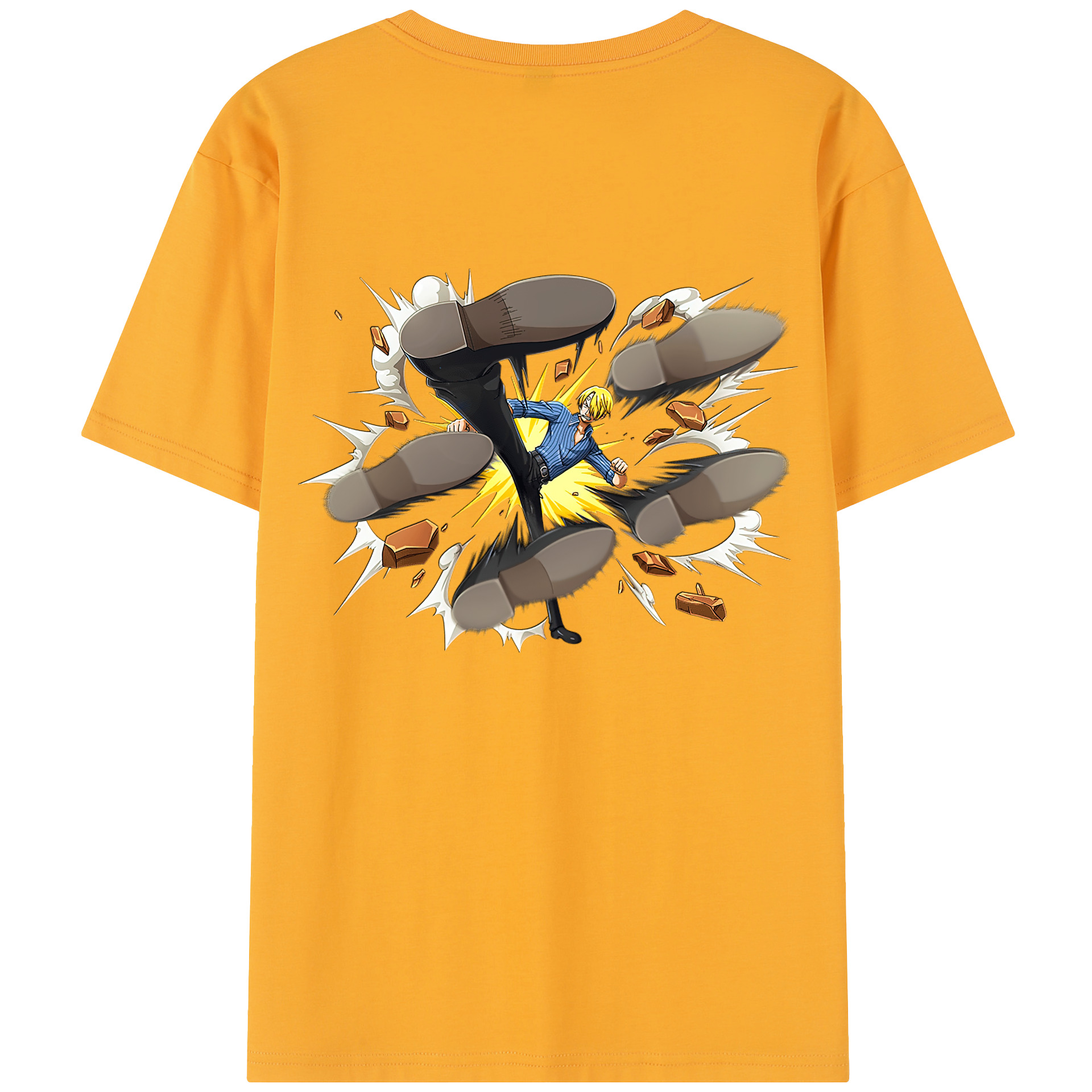 （画像用） ワンピース サンジ ONE PIECE Sanji レディース半袖Tシャツ(バックプリント)