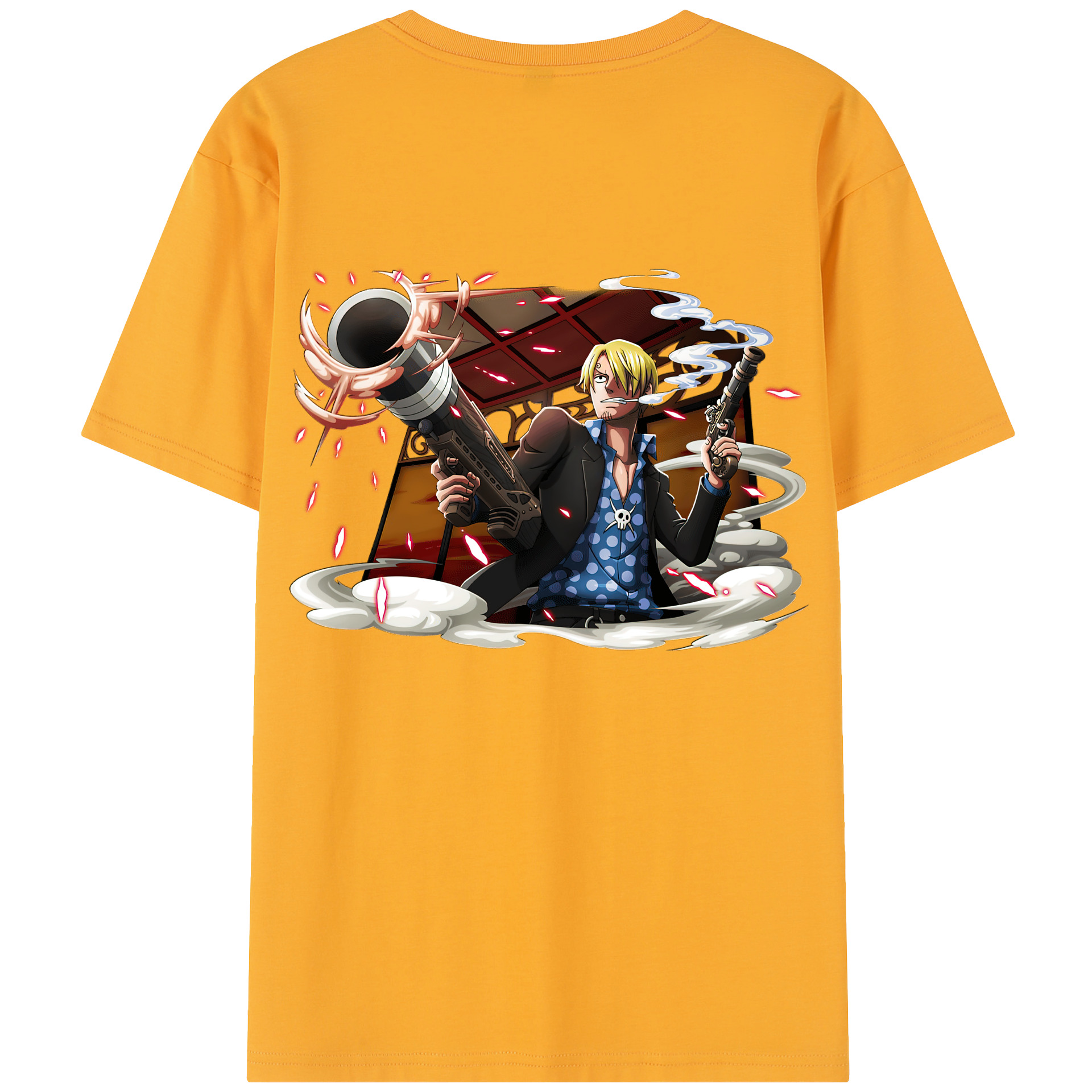 （画像用） ワンピース サンジ ONE PIECE Sanji レディース半袖Tシャツ(バックプリント)