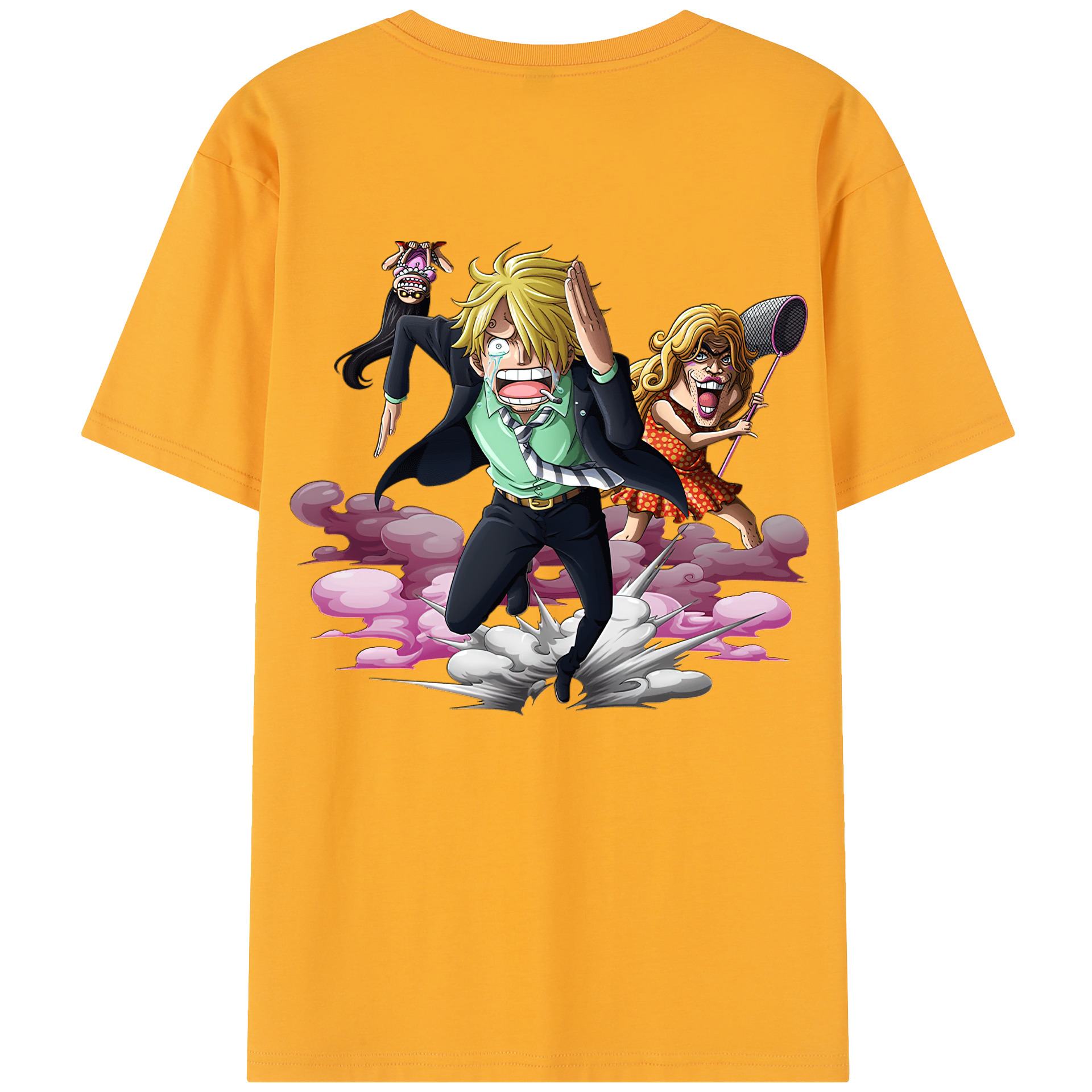 （画像用） ワンピース サンジ ONE PIECE Sanji レディース半袖Tシャツ(バックプリント)