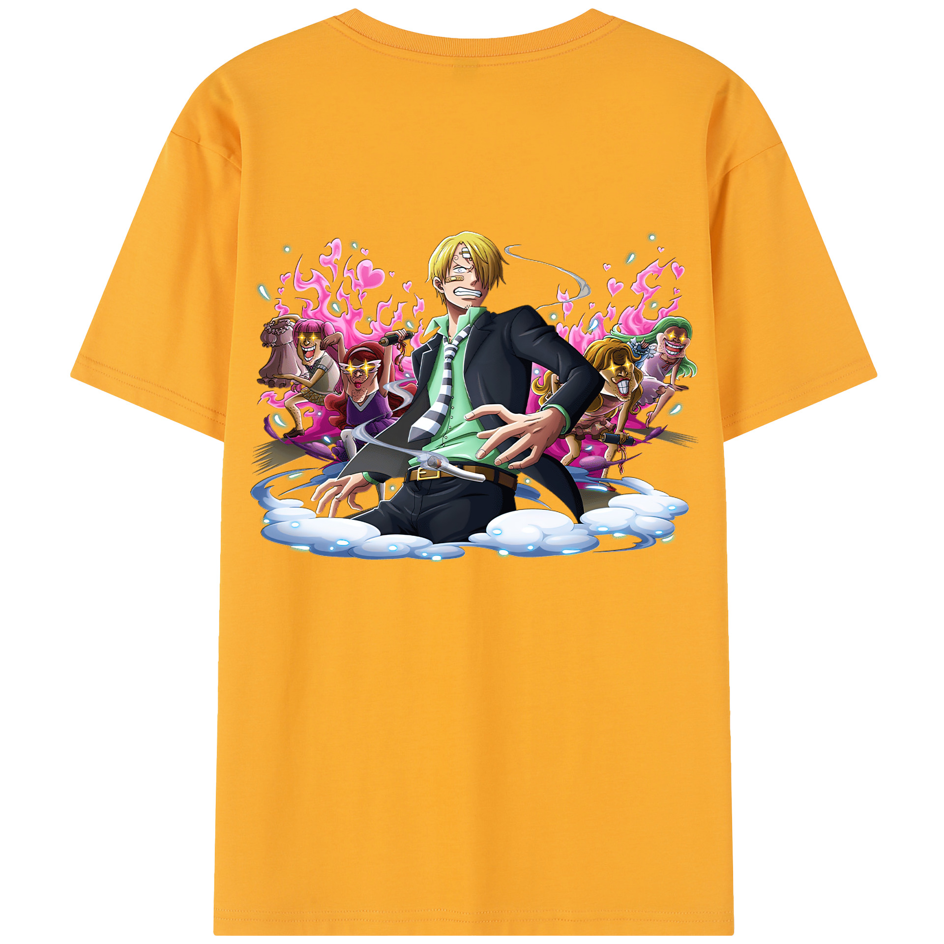 （画像用） ワンピース サンジ ONE PIECE Sanji レディース半袖Tシャツ(バックプリント)
