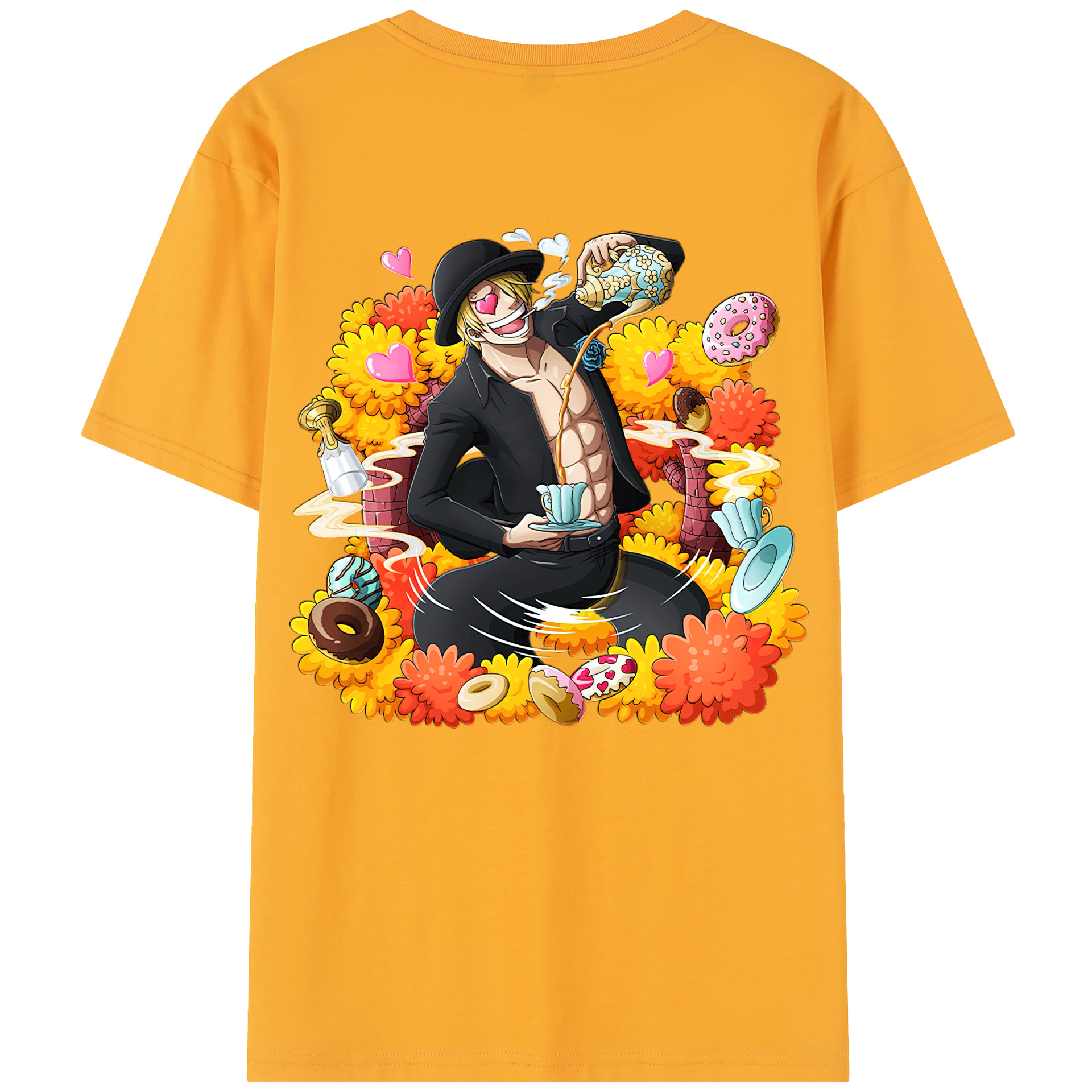 （画像用） ワンピース サンジ ONE PIECE Sanji レディース半袖Tシャツ(バックプリント)