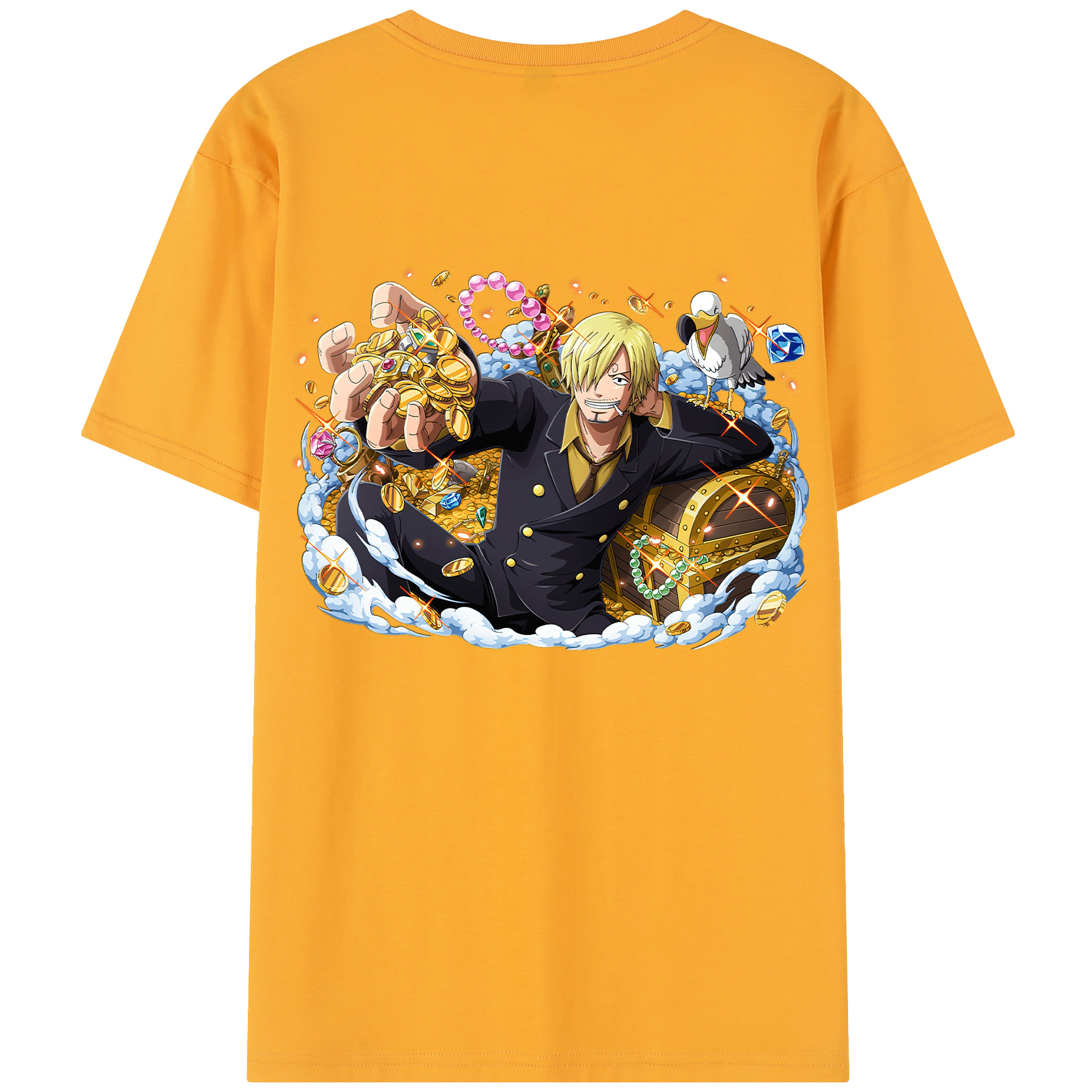 （画像用） ワンピース サンジ ONE PIECE Sanji レディース半袖Tシャツ(バックプリント)