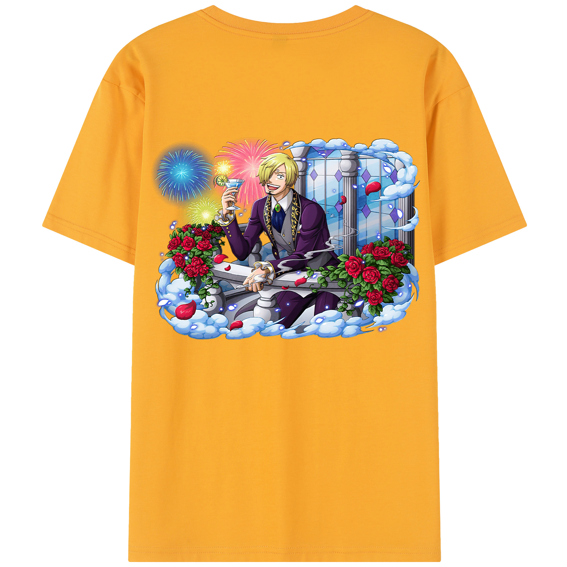 （画像用） ワンピース サンジ ONE PIECE Sanji レディース半袖Tシャツ(バックプリント)
