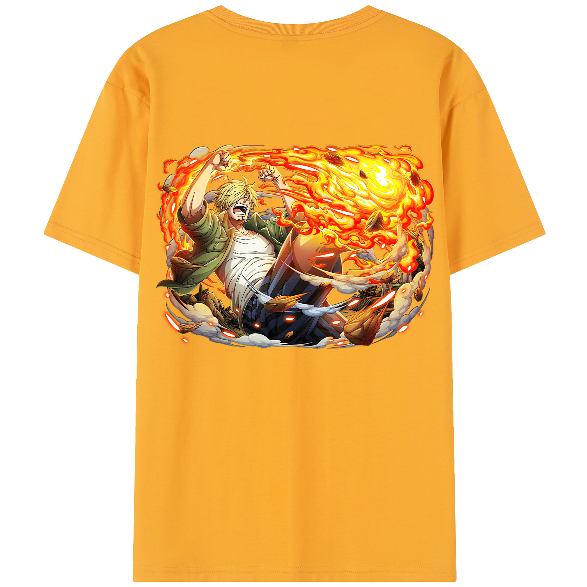 （画像用） ワンピース サンジ ONE PIECE Sanji レディース半袖Tシャツ(バックプリント)