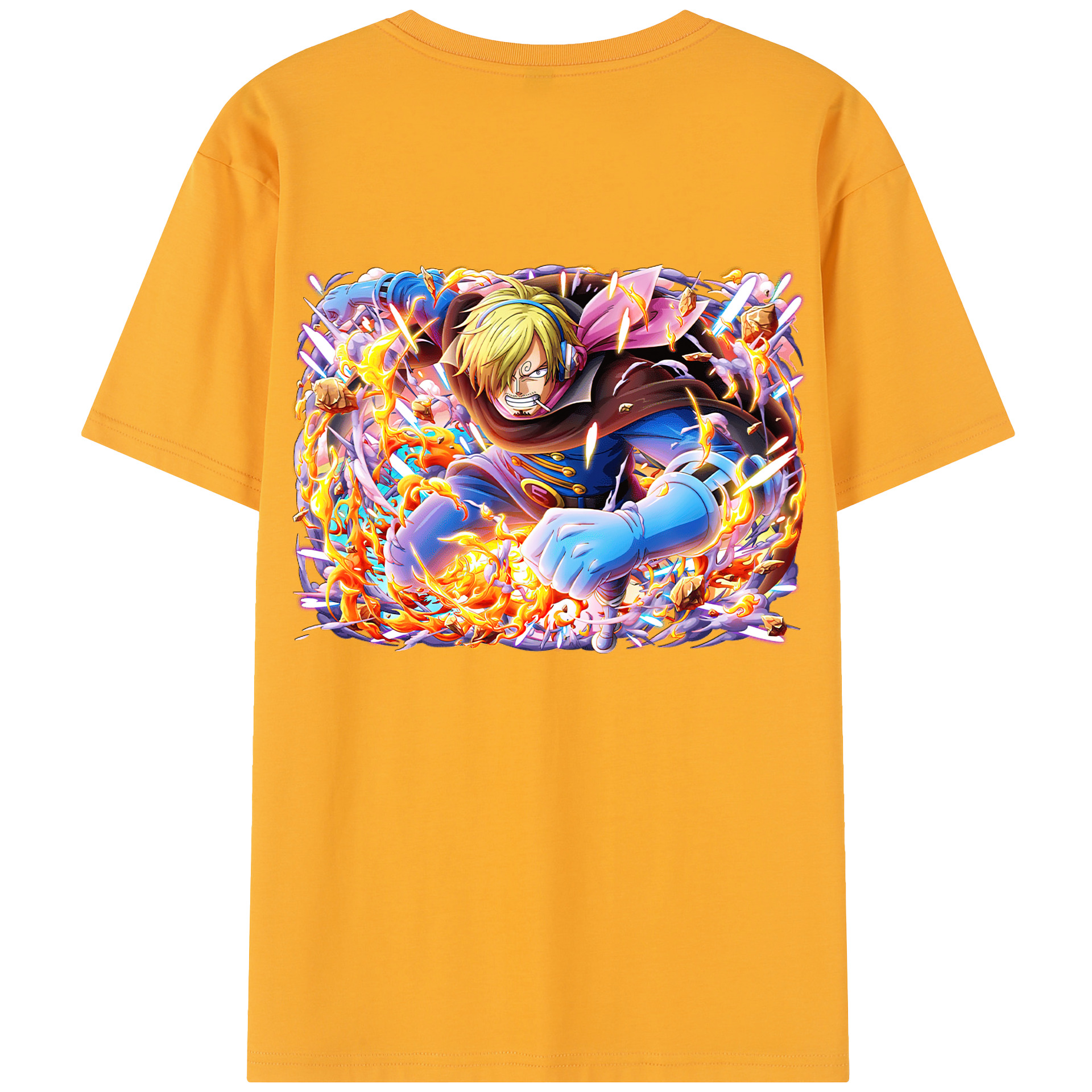 （画像用） ワンピース サンジ ONE PIECE Sanji レディース半袖Tシャツ(バックプリント)